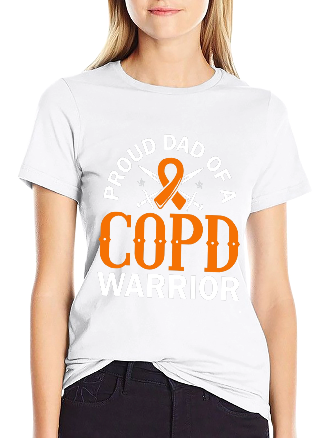 Proud Dad COPD Warrior Graphic Tee