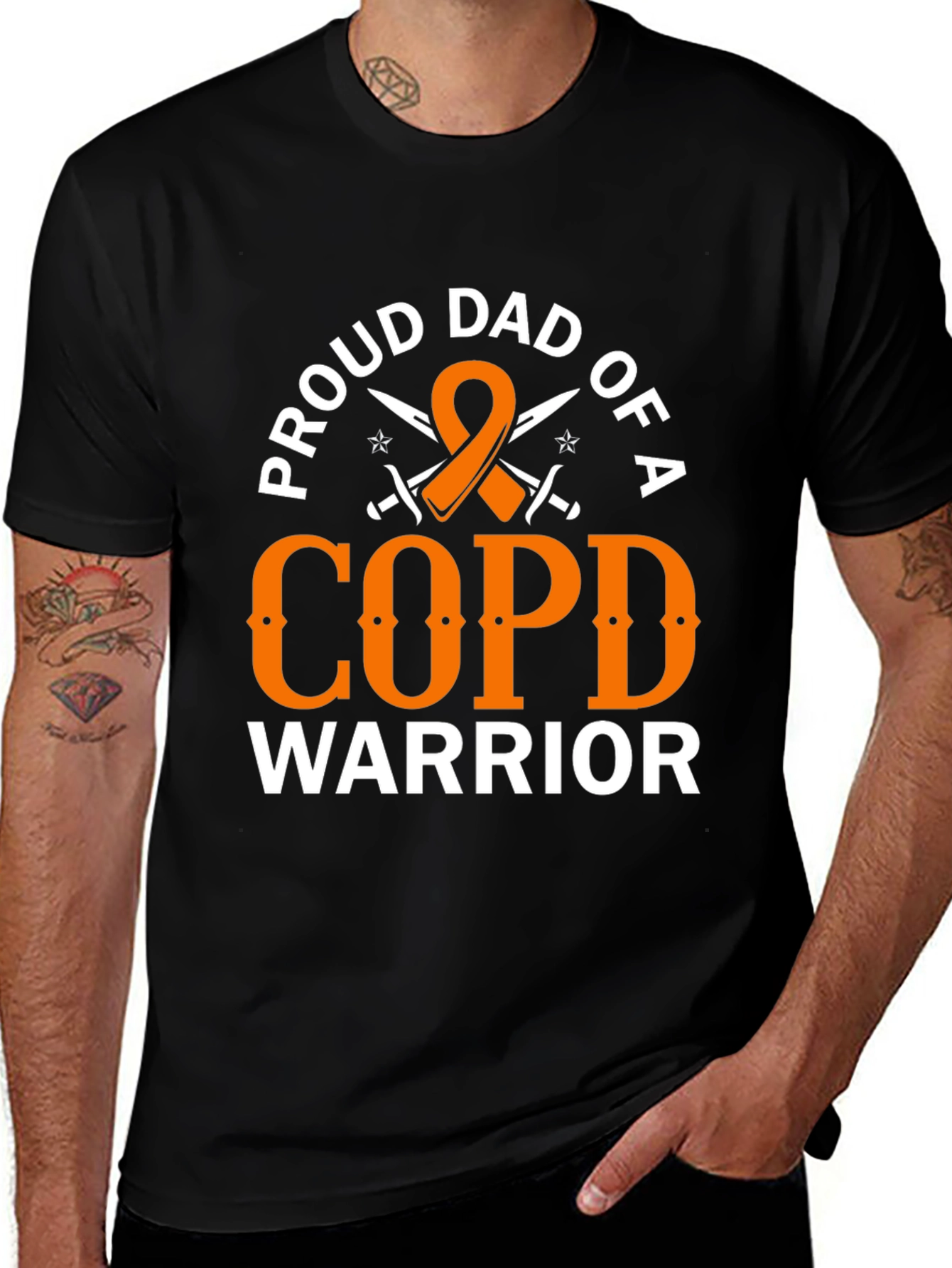 Proud Dad COPD Warrior Graphic Tee