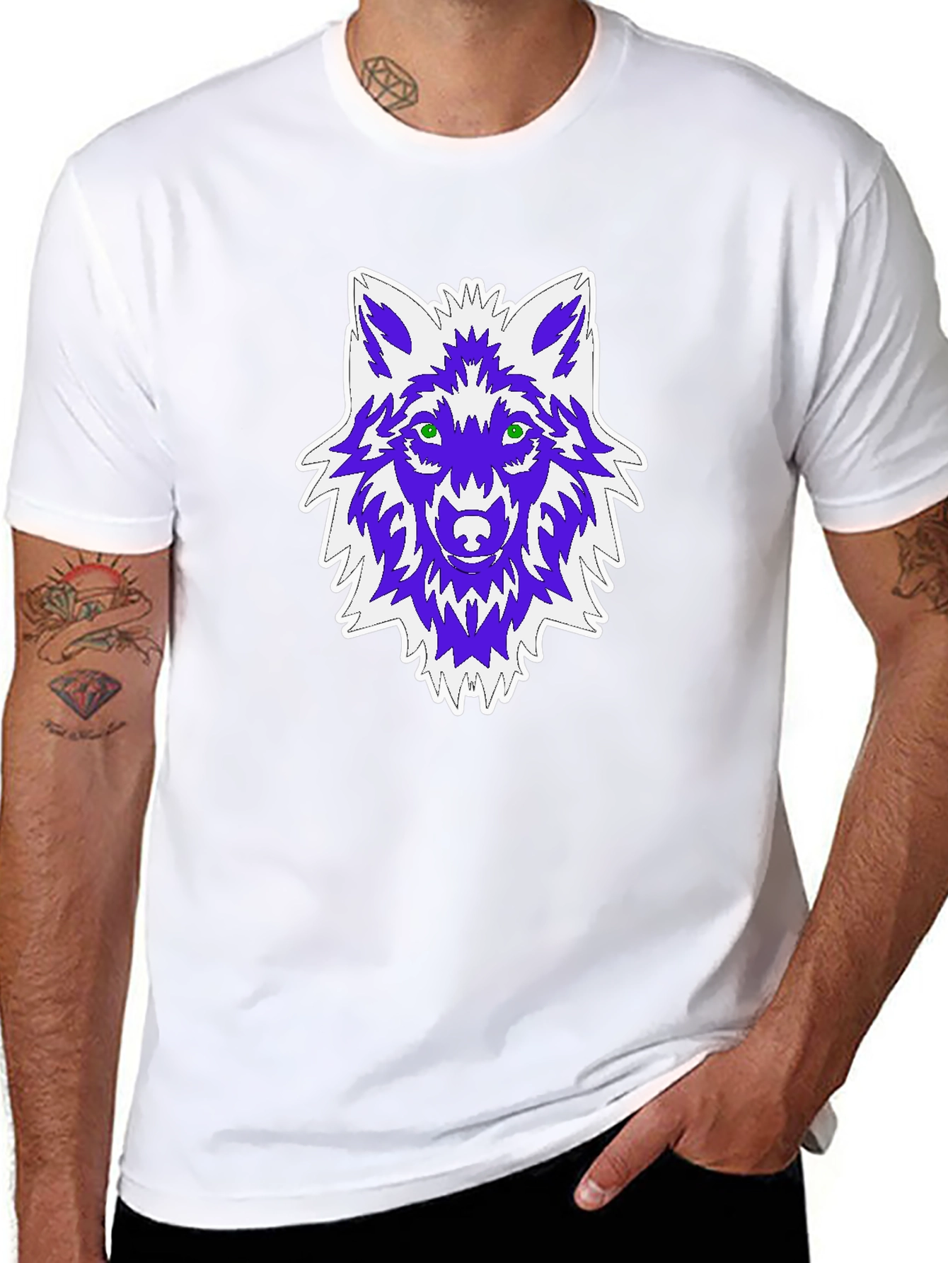 Wolf Graphic Black T-Shirt
