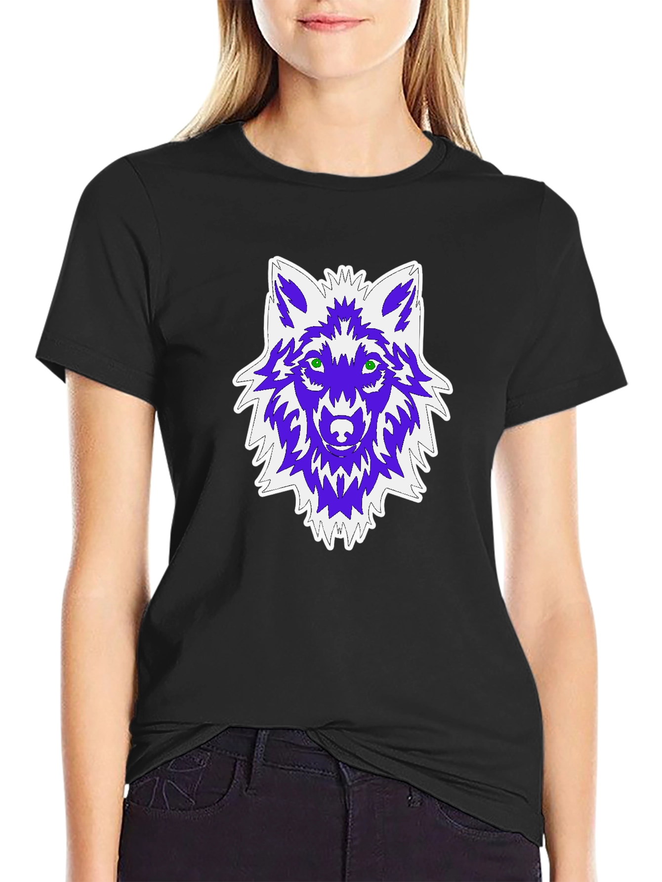 Wolf Graphic Black T-Shirt
