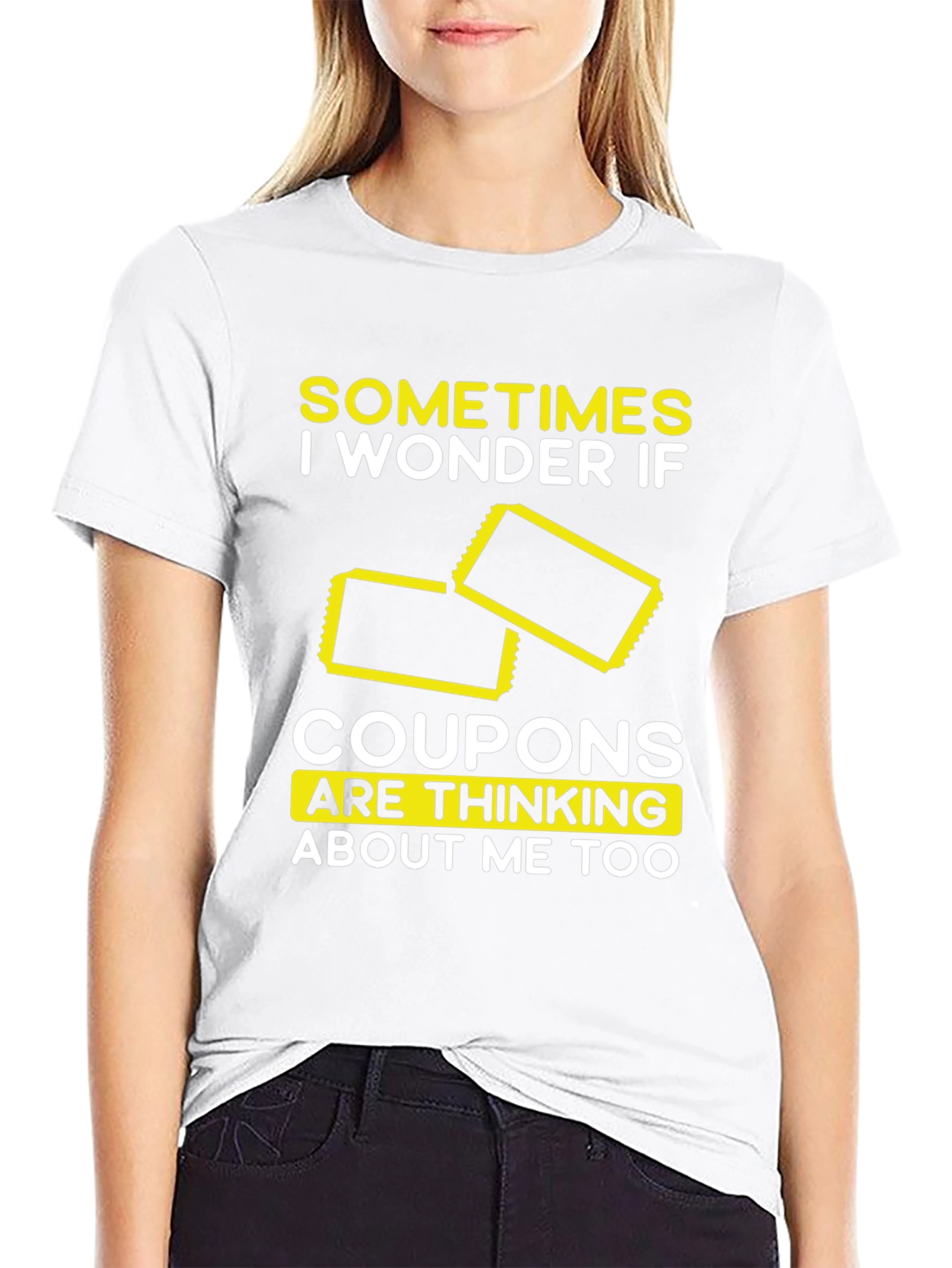Coupon Thinking T-Shirt Funny Graphic Tee
