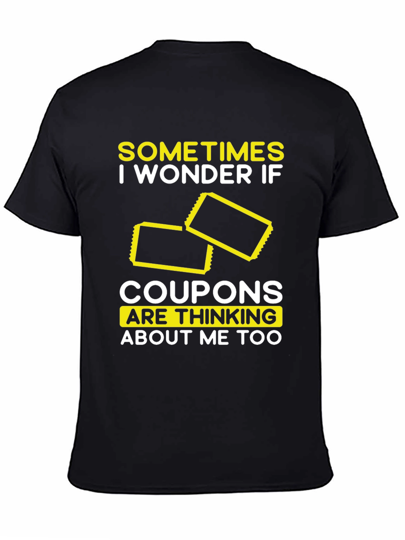 Coupon Thinking T-Shirt Funny Graphic Tee