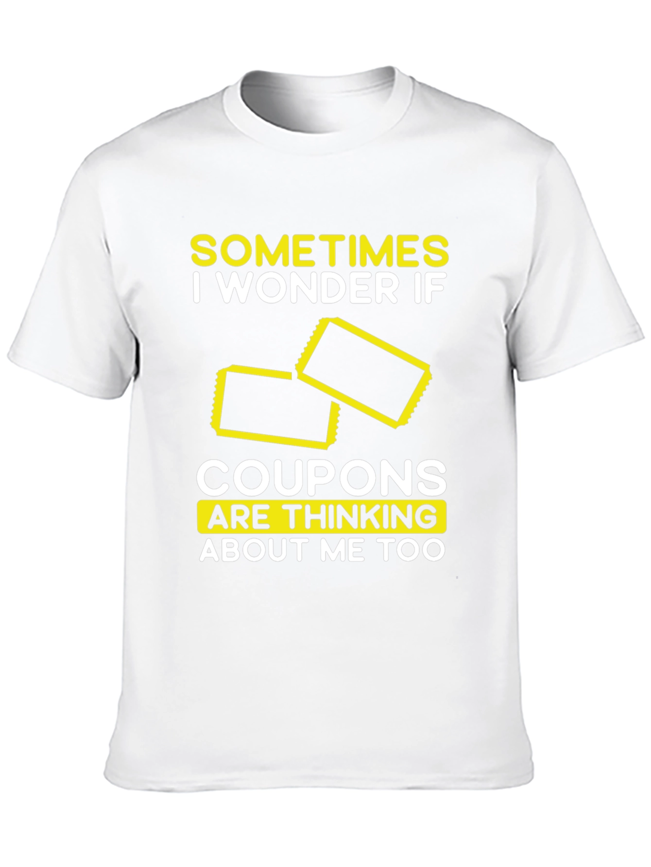 Coupon Thinking T-Shirt Funny Graphic Tee
