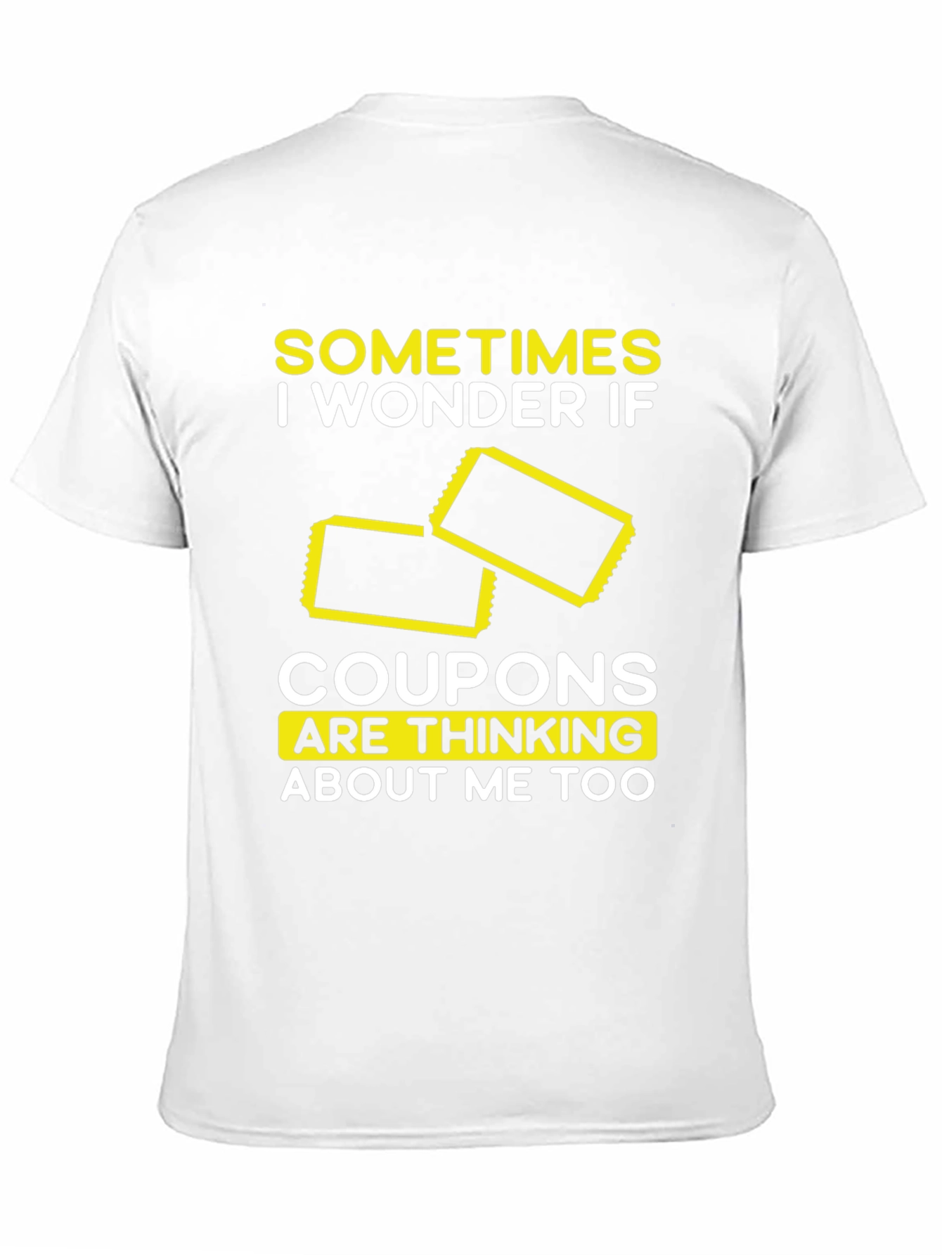 Coupon Thinking T-Shirt Funny Graphic Tee