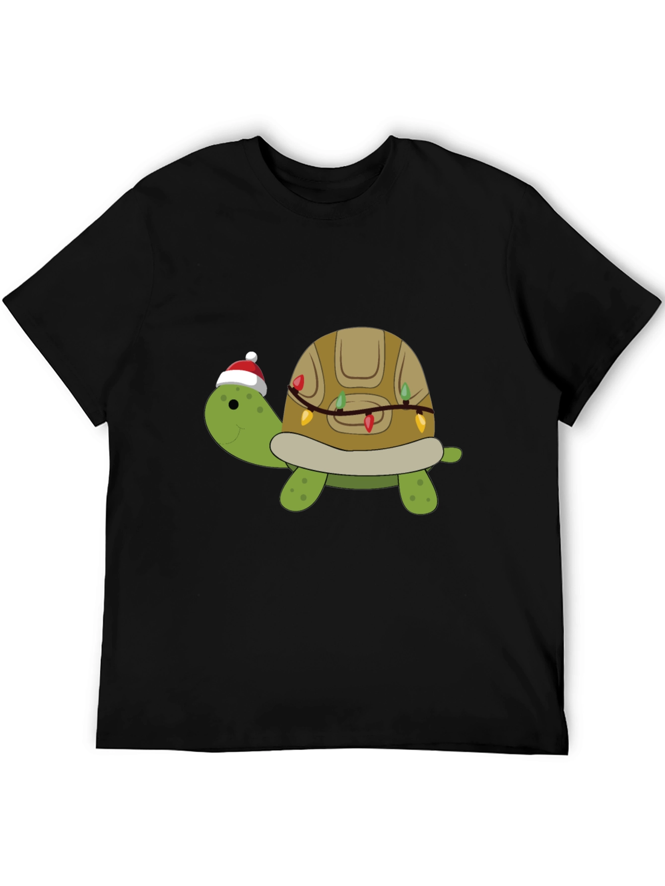 Festive Turtle Graphic Tee - Holiday Fun!