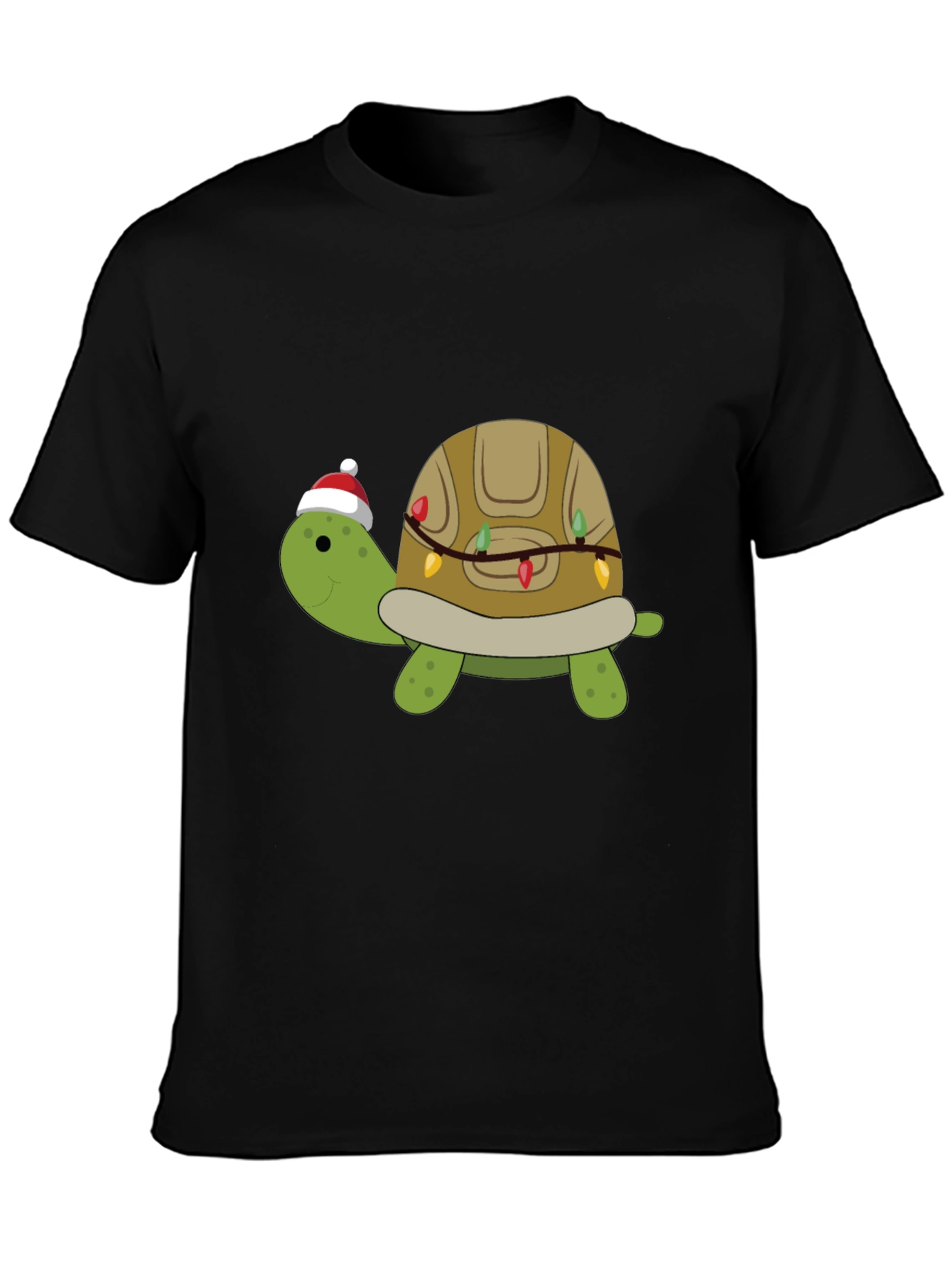 Festive Turtle Graphic Tee - Holiday Fun!