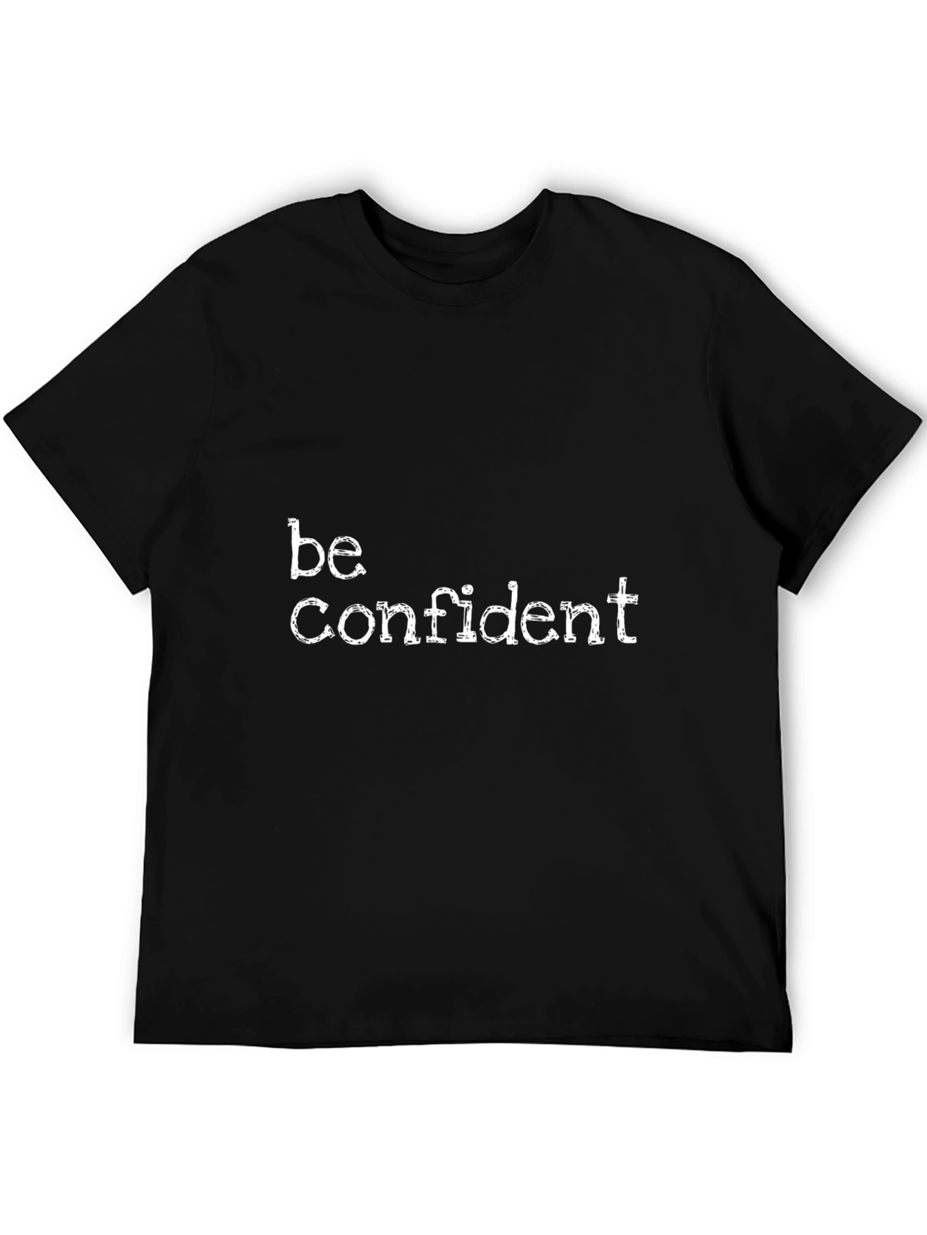 Be Confident Graphic Black T-Shirt