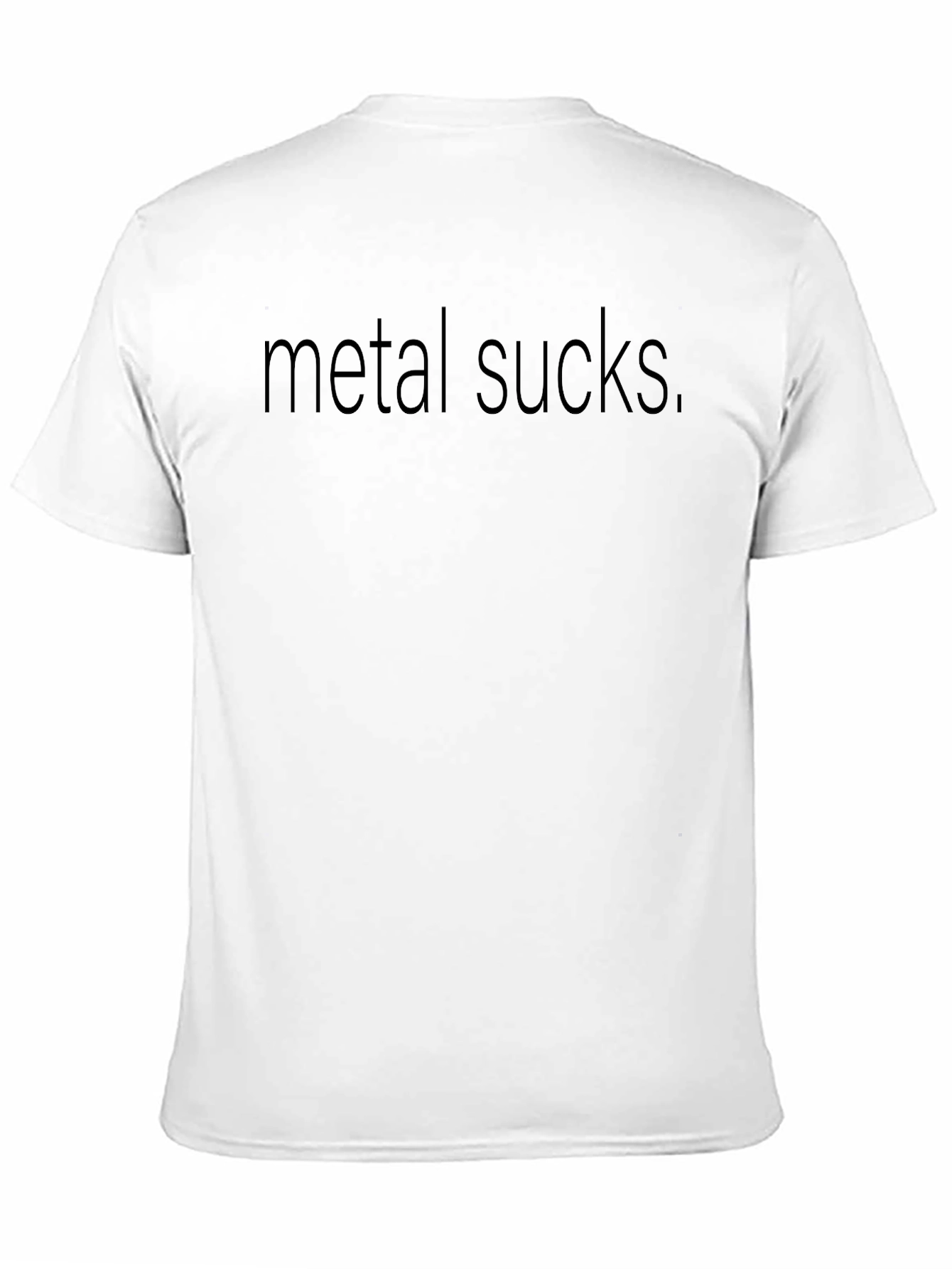 Metal Sucks Graphic Tee - Anti-Metal Humor T-Shirt
