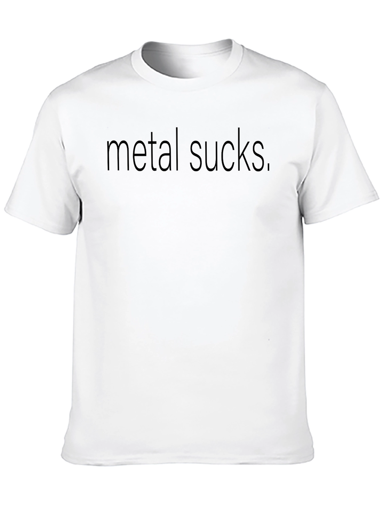 Metal Sucks Graphic Tee - Anti-Metal Humor T-Shirt