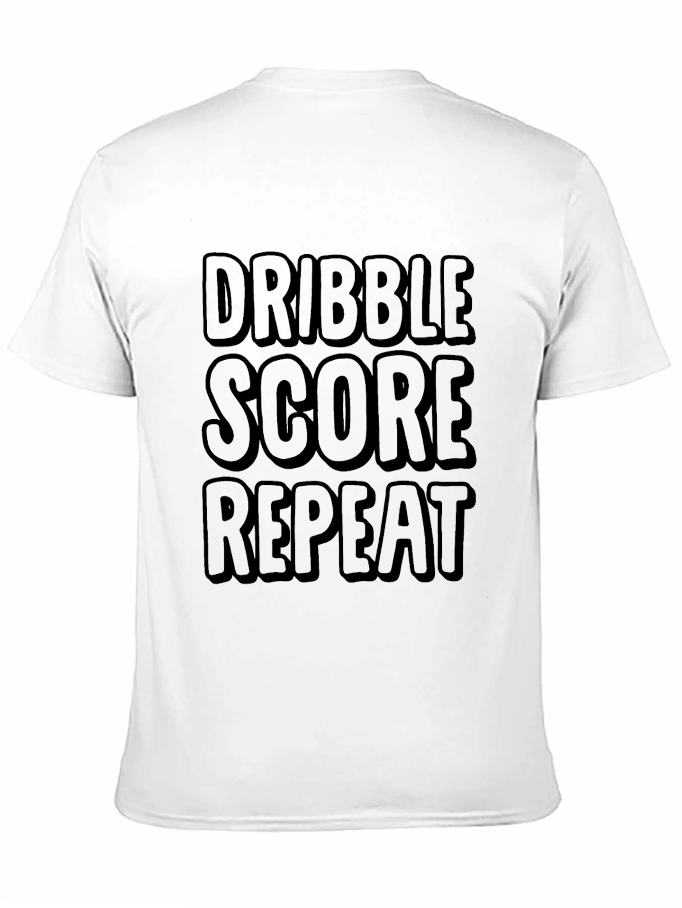 Dribble Score Repeat Black T-Shirt