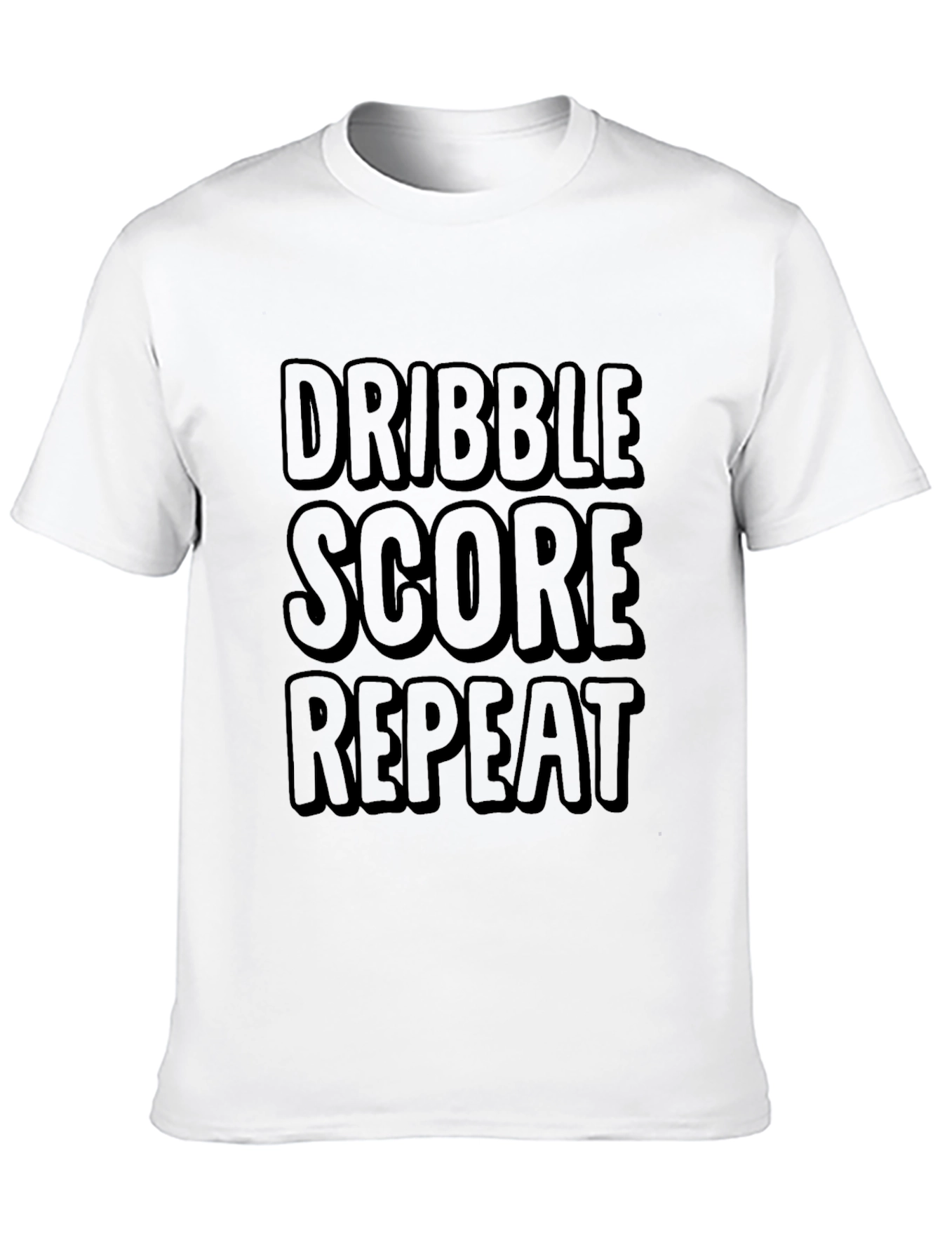 Dribble Score Repeat Black T-Shirt