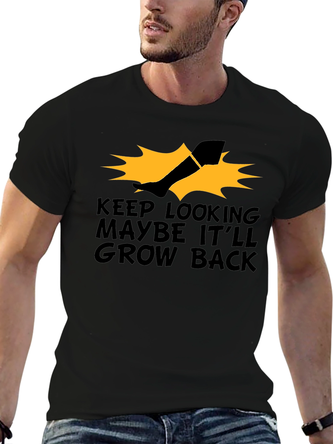 Humorous Leg Amputation Graphic T-Shirt