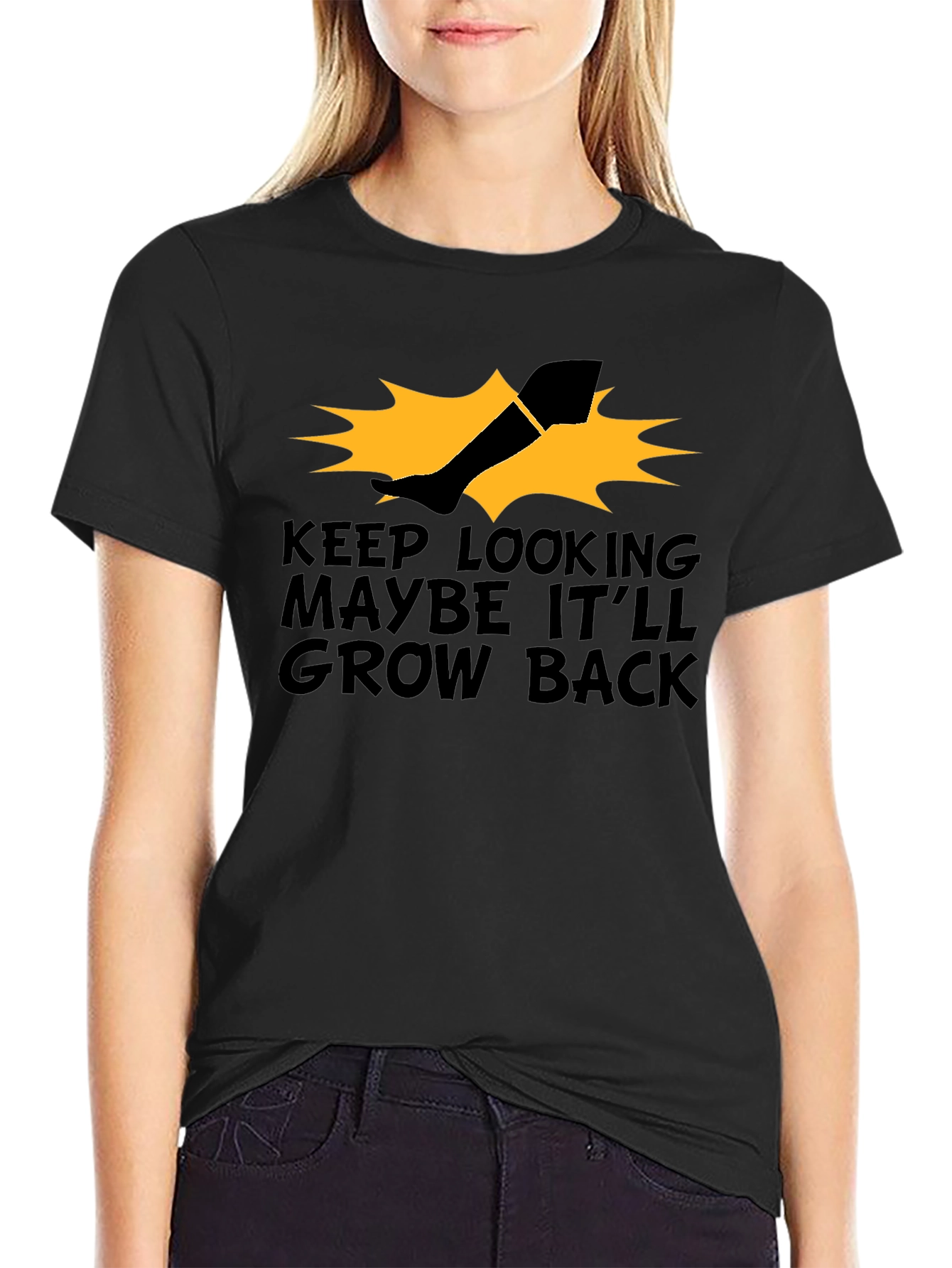 Humorous Leg Amputation Graphic T-Shirt