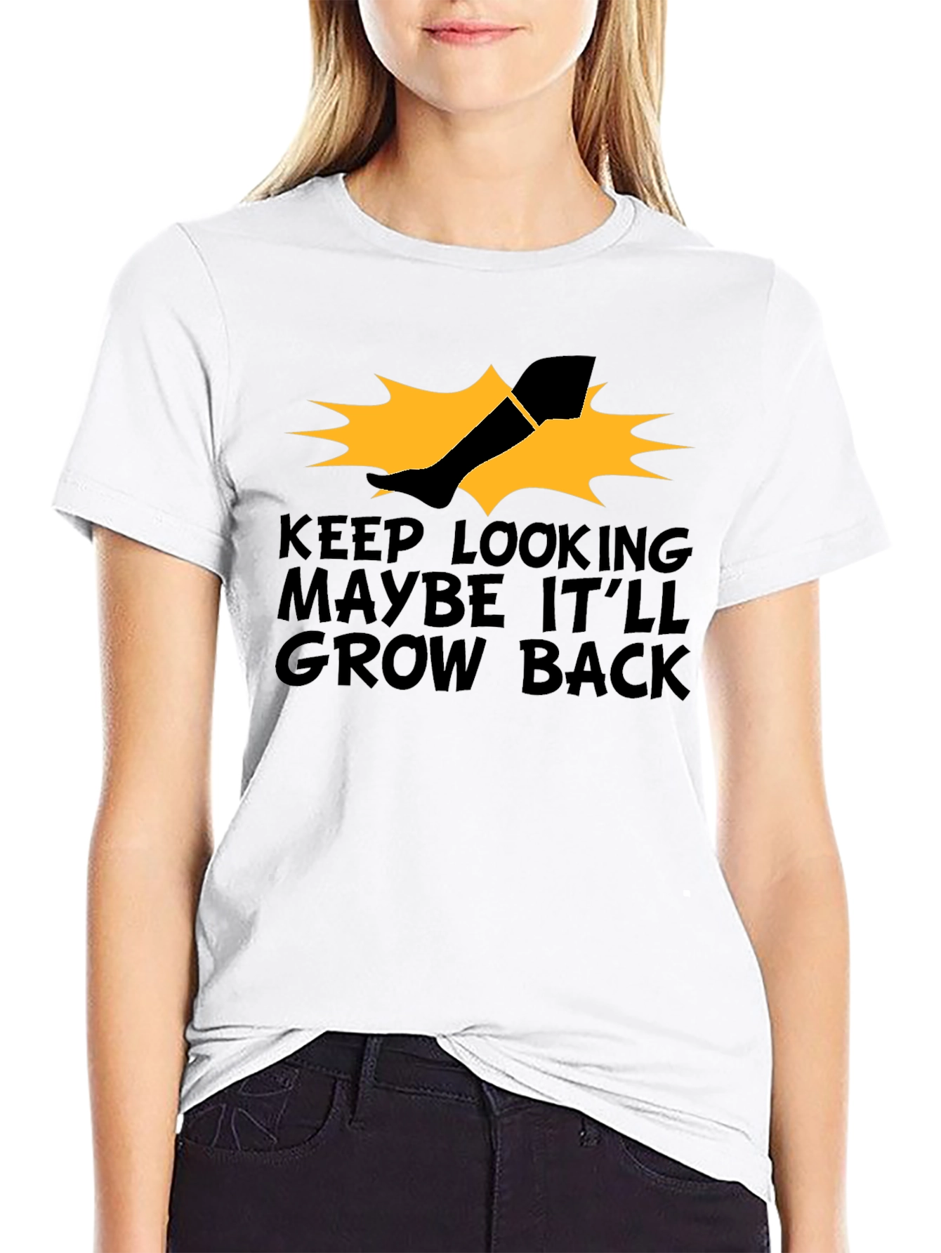 Humorous Leg Amputation Graphic T-Shirt