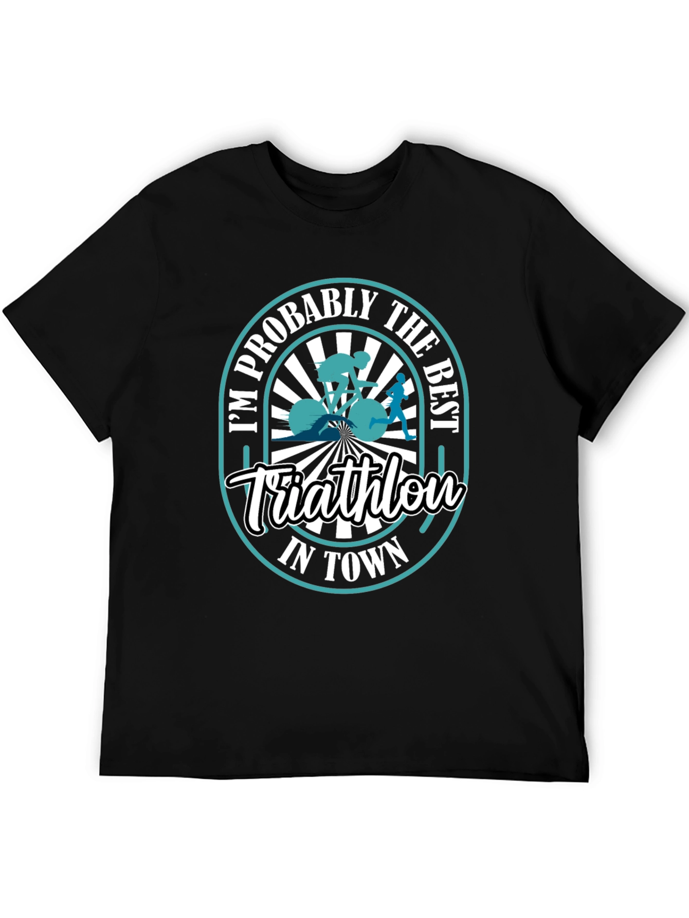 Best Triathlon in Town Graphic T-Shirt