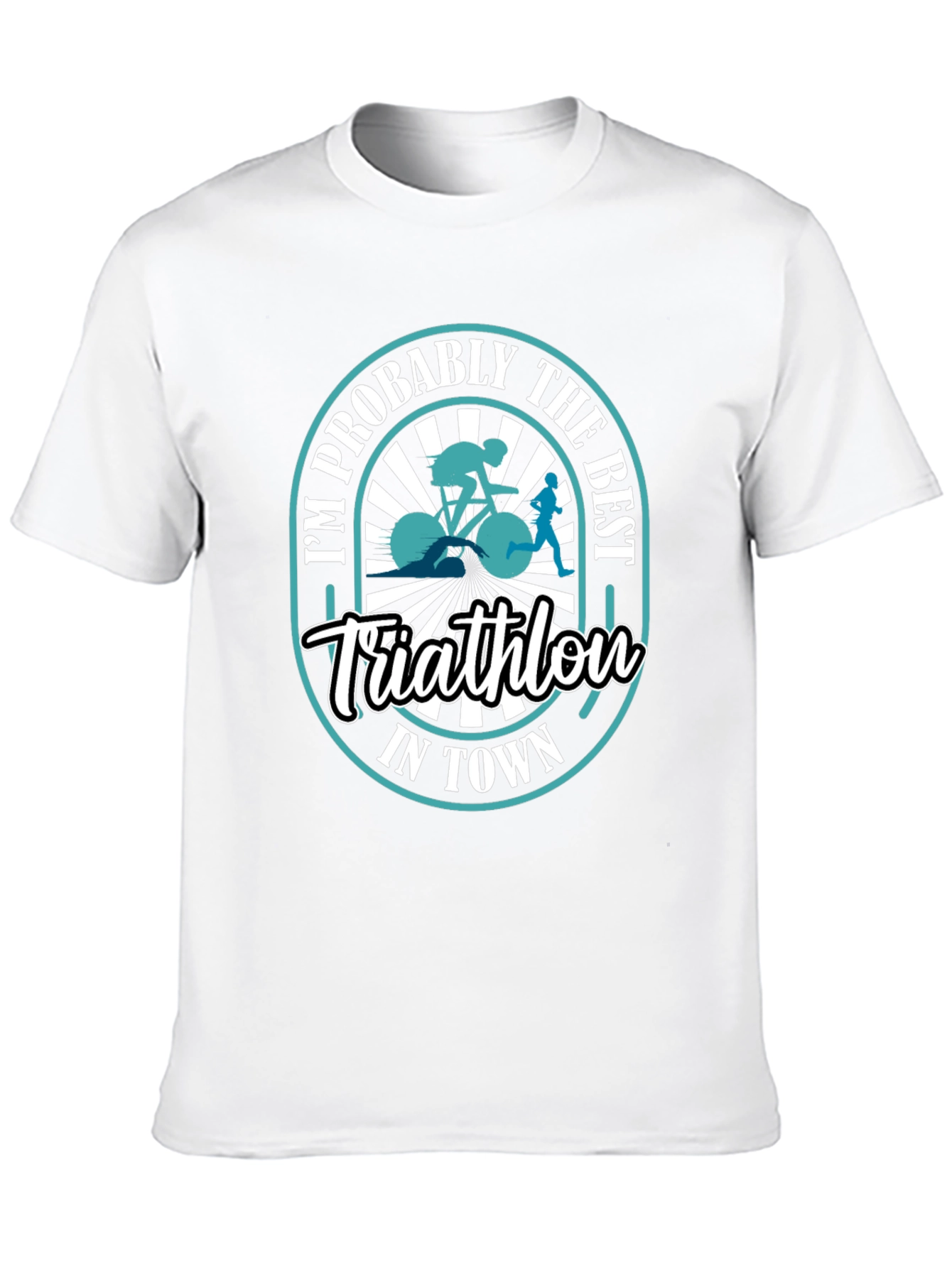 Best Triathlon in Town Graphic T-Shirt
