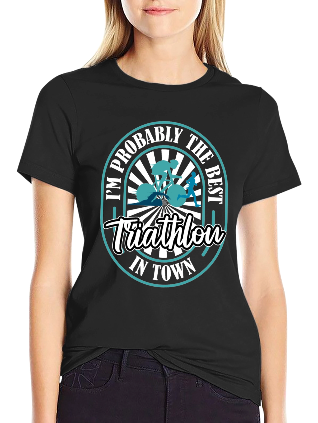 Best Triathlon in Town Graphic T-Shirt
