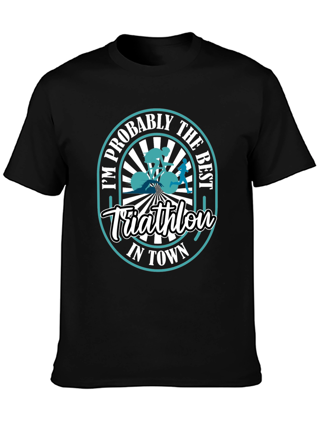 Best Triathlon in Town Graphic T-Shirt