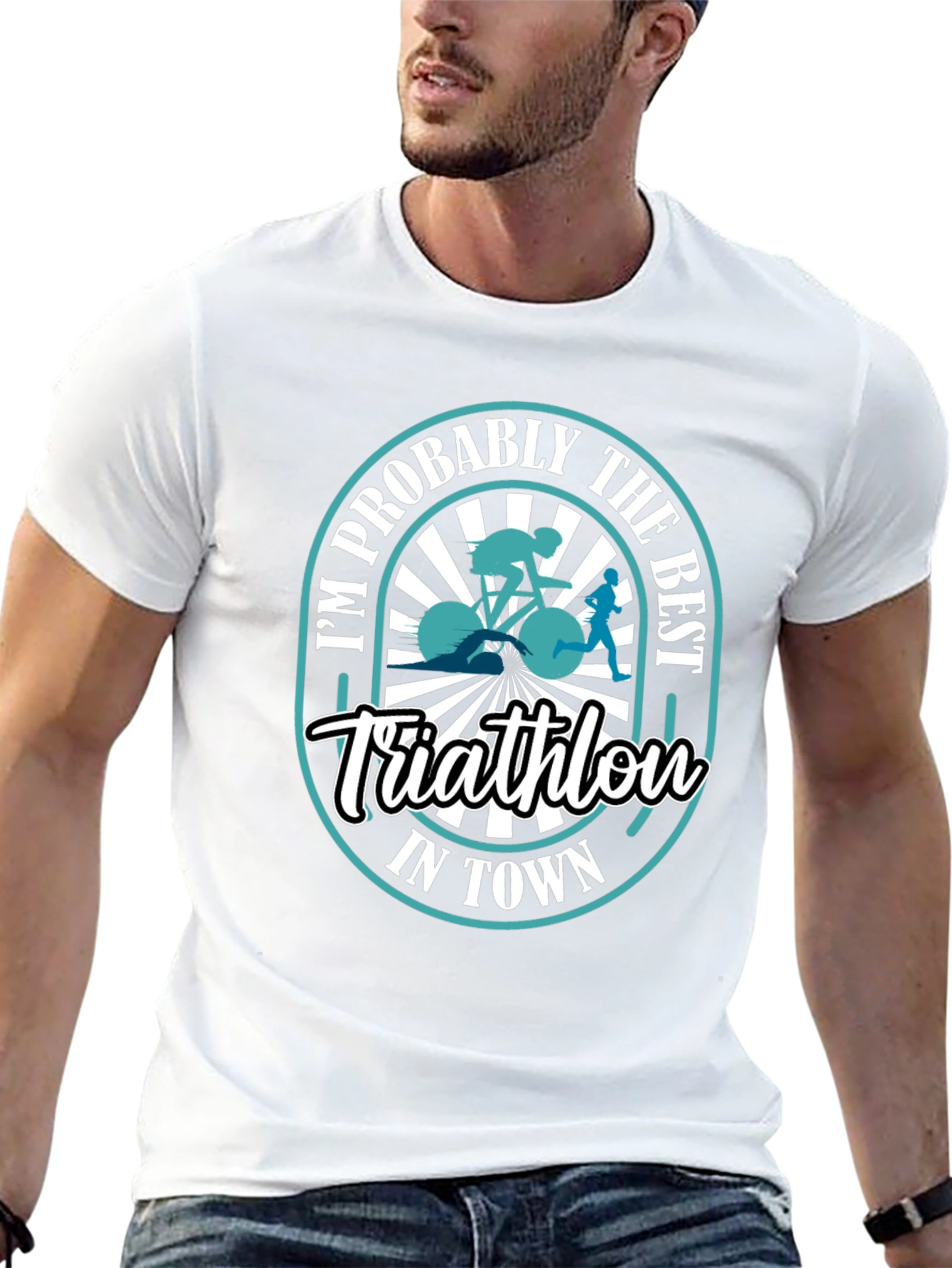 Best Triathlon in Town Graphic T-Shirt