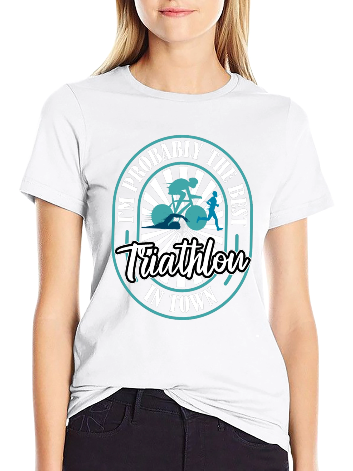 Best Triathlon in Town Graphic T-Shirt