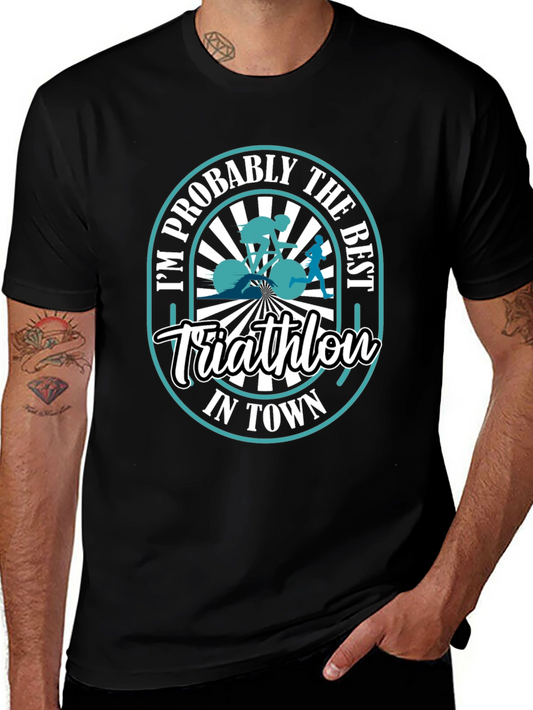 Best Triathlon in Town Graphic T-Shirt