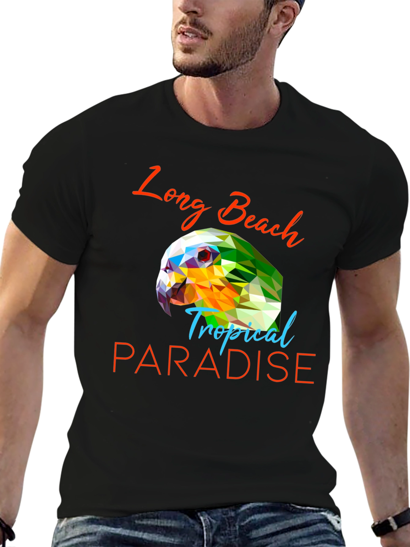 Long Beach Tropical Paradise Graphic Tee