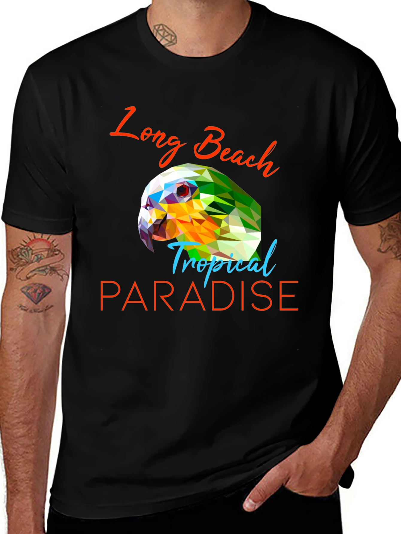 Long Beach Tropical Paradise Graphic Tee