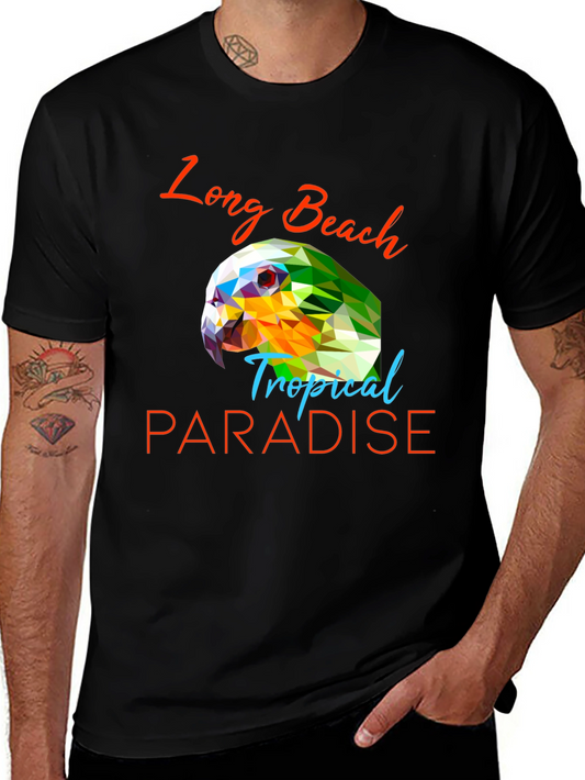 Long Beach Tropical Paradise Graphic Tee