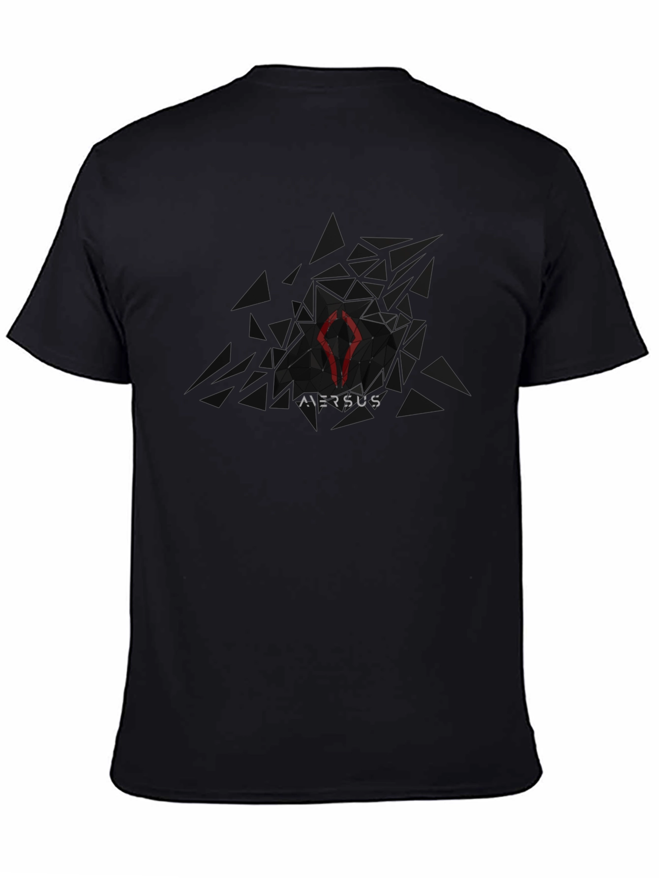 Mens Black Graphic Tee - Versus Design