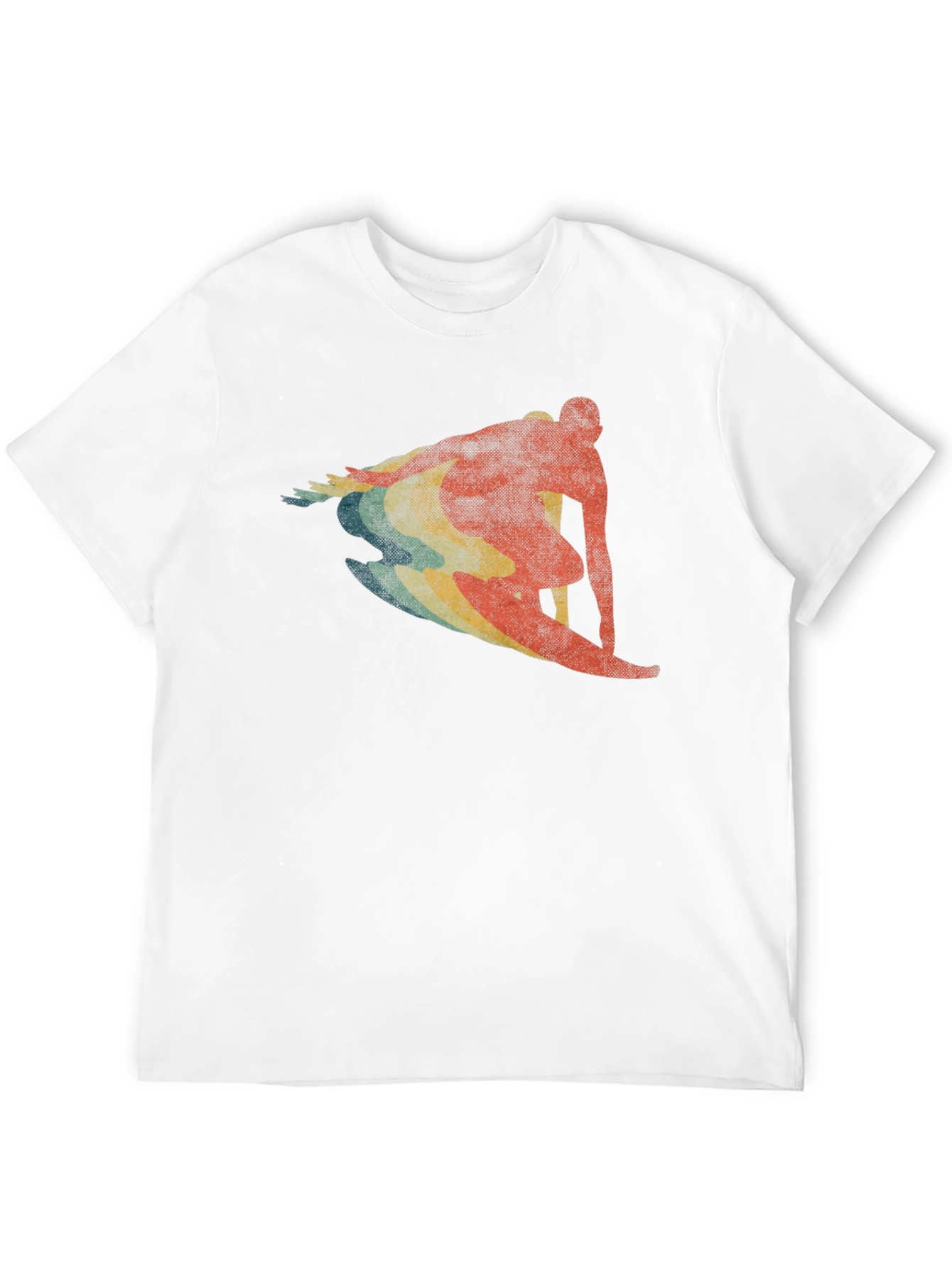 Retro Surfer Graphic T-Shirt - Black