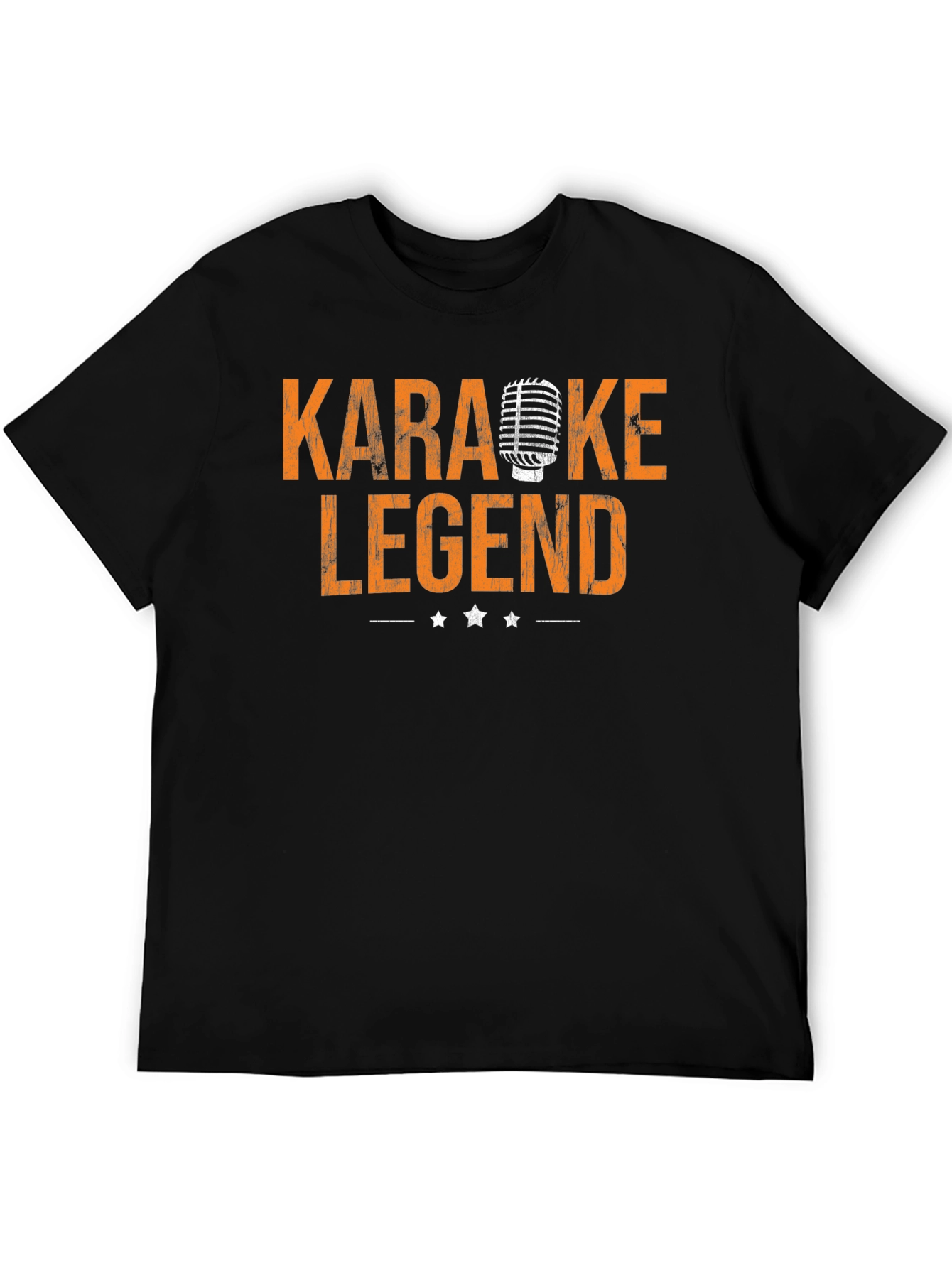 Karaoke Legend Graphic Tee - Retro Microphone Design