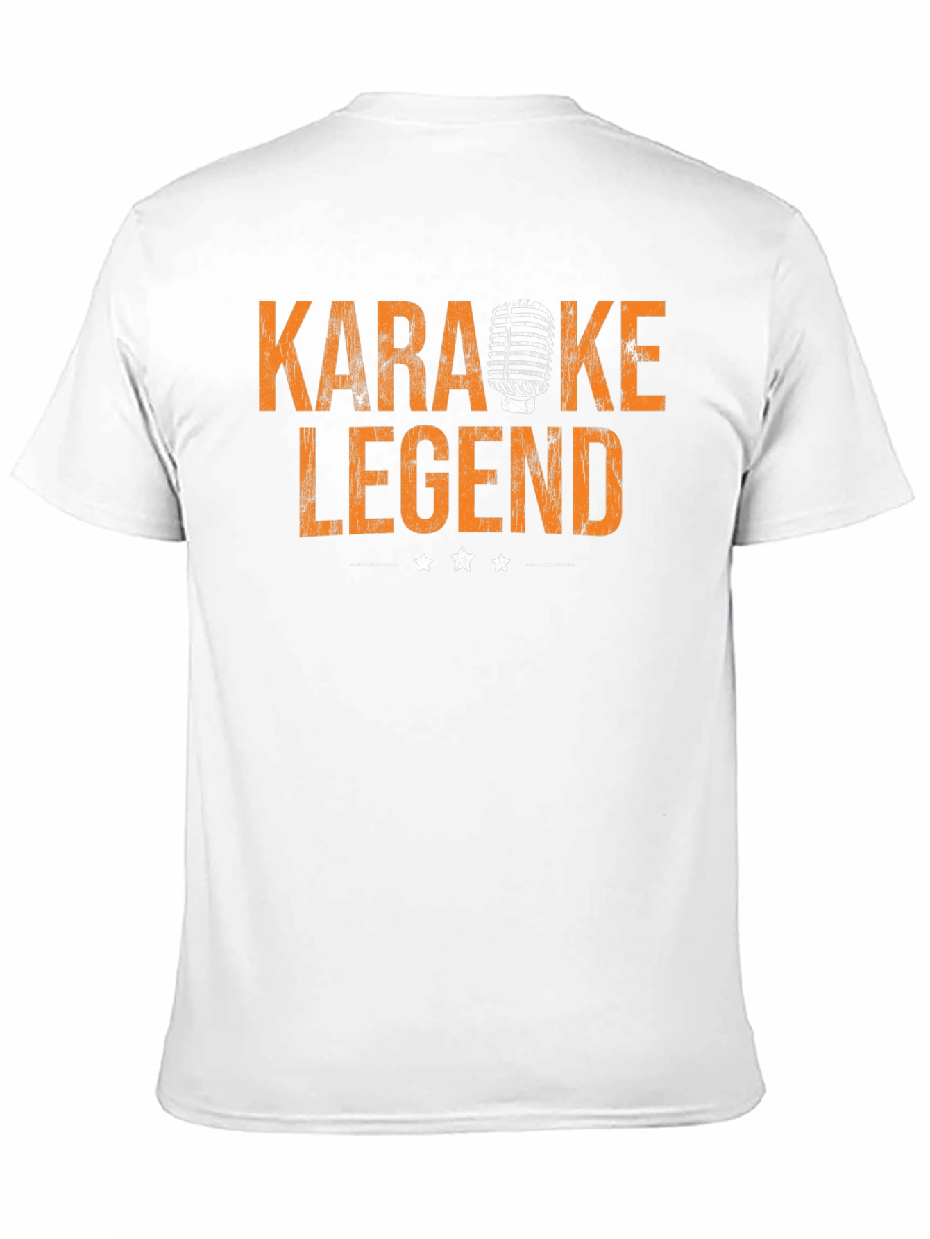 Karaoke Legend Graphic Tee - Retro Microphone Design