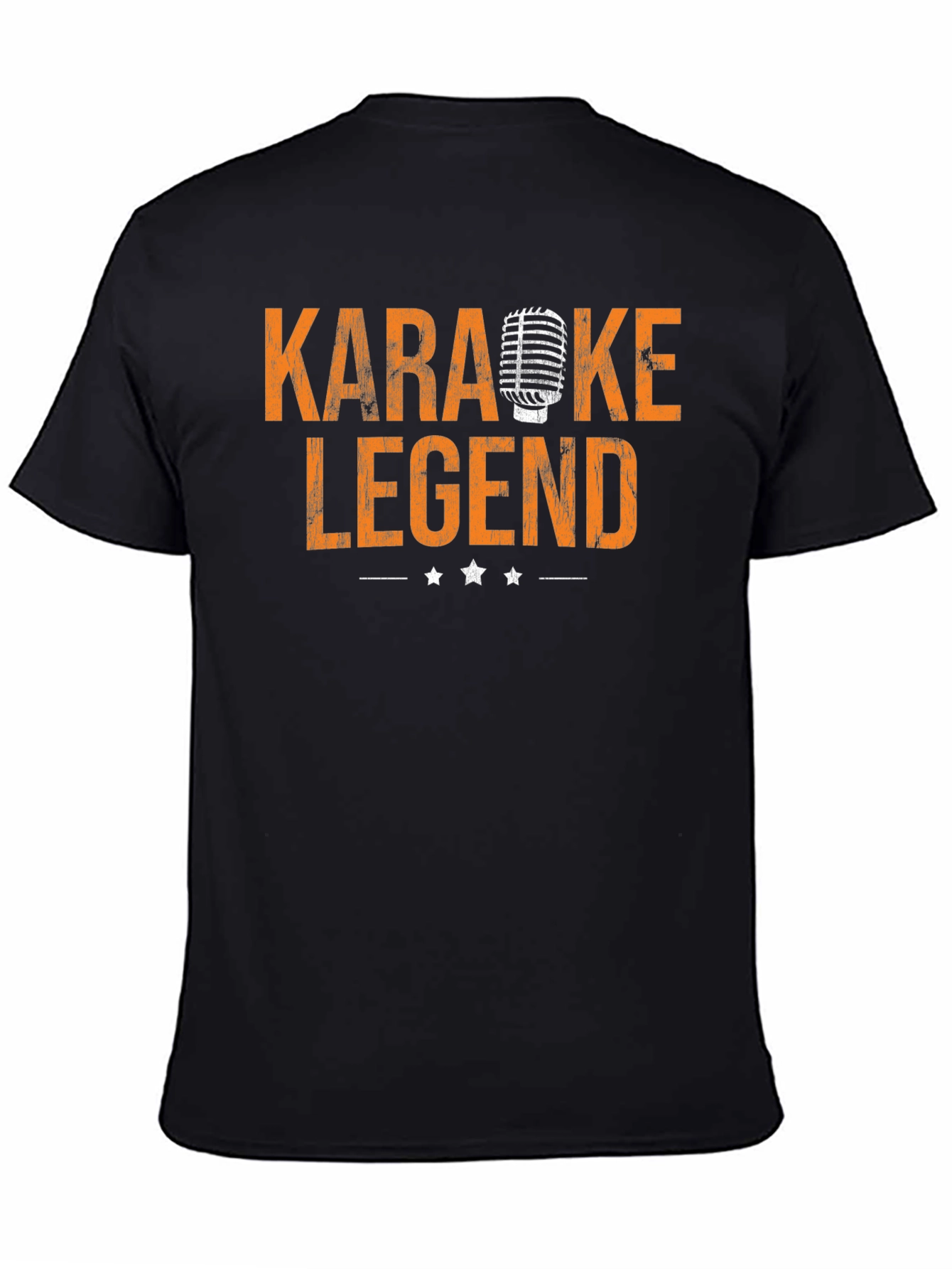 Karaoke Legend Graphic Tee - Retro Microphone Design