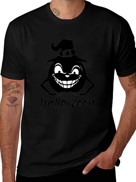 Halloween Pumpkin Witch Graphic T-Shirt