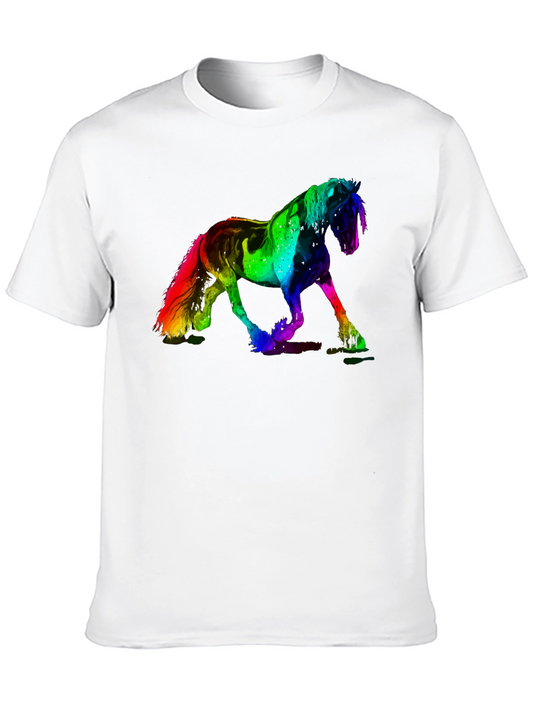 Rainbow Horse Graphic T-Shirt