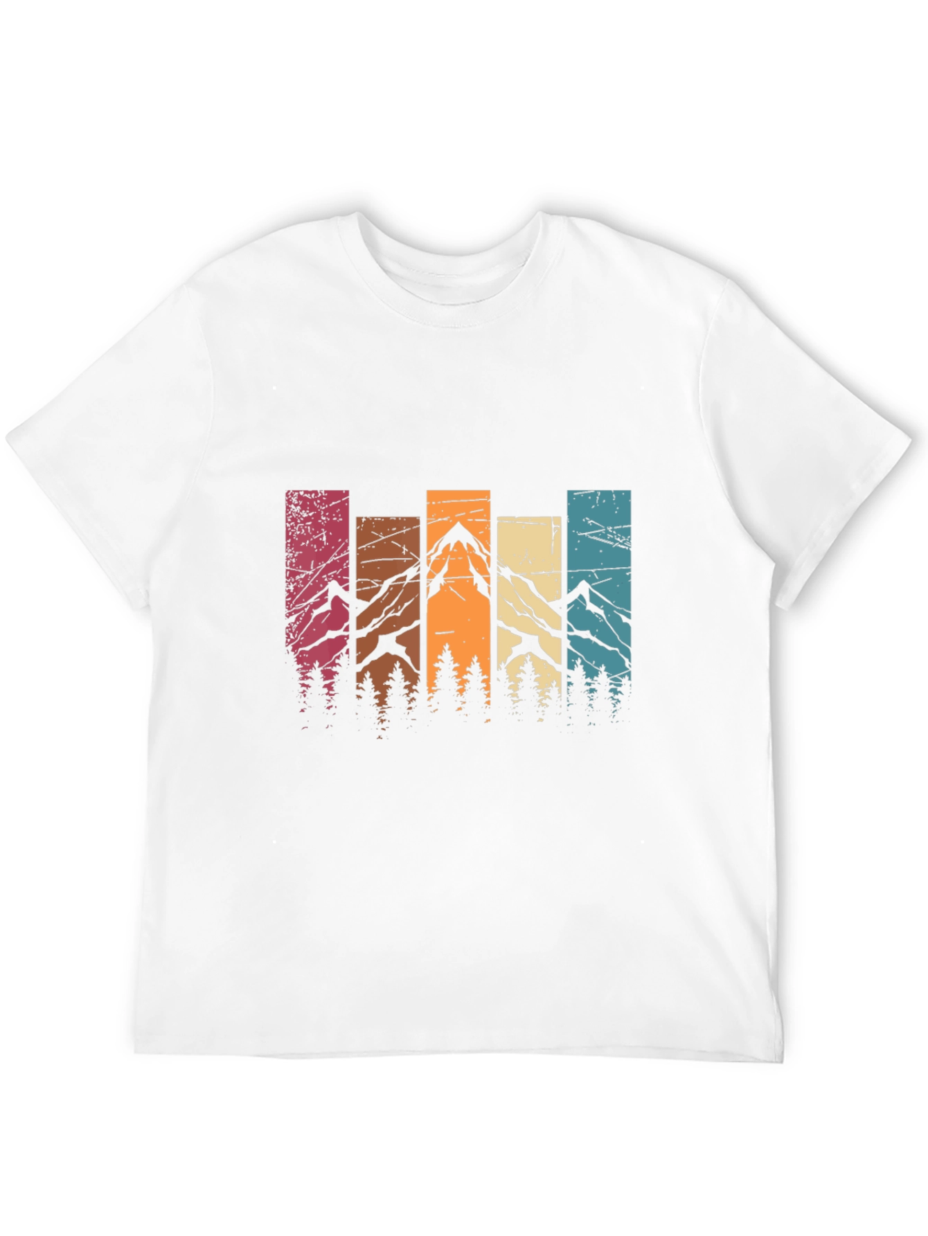 Retro Mountain Range Graphic T-Shirt