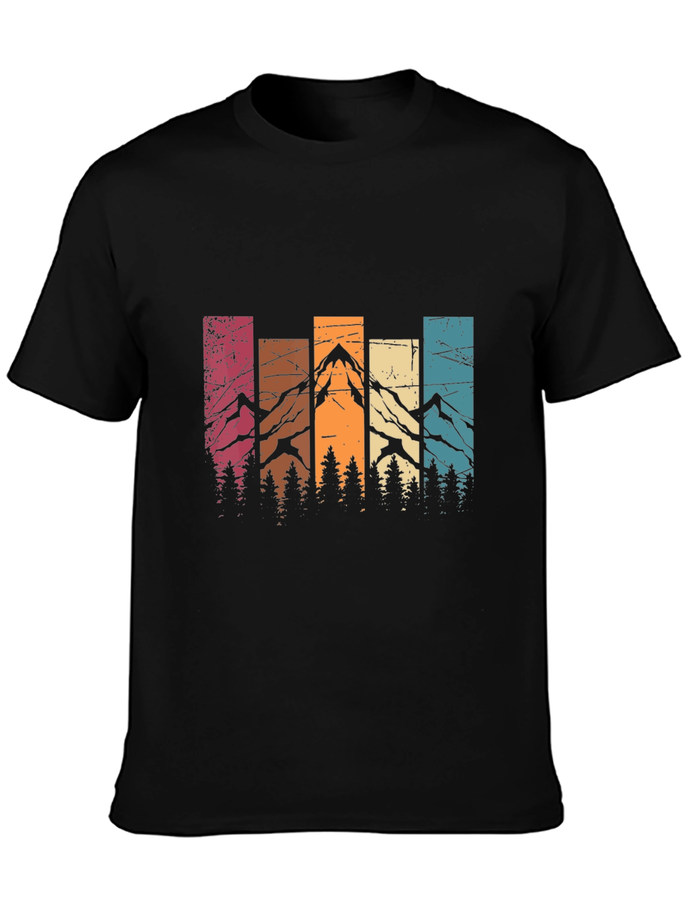 Retro Mountain Range Graphic T-Shirt