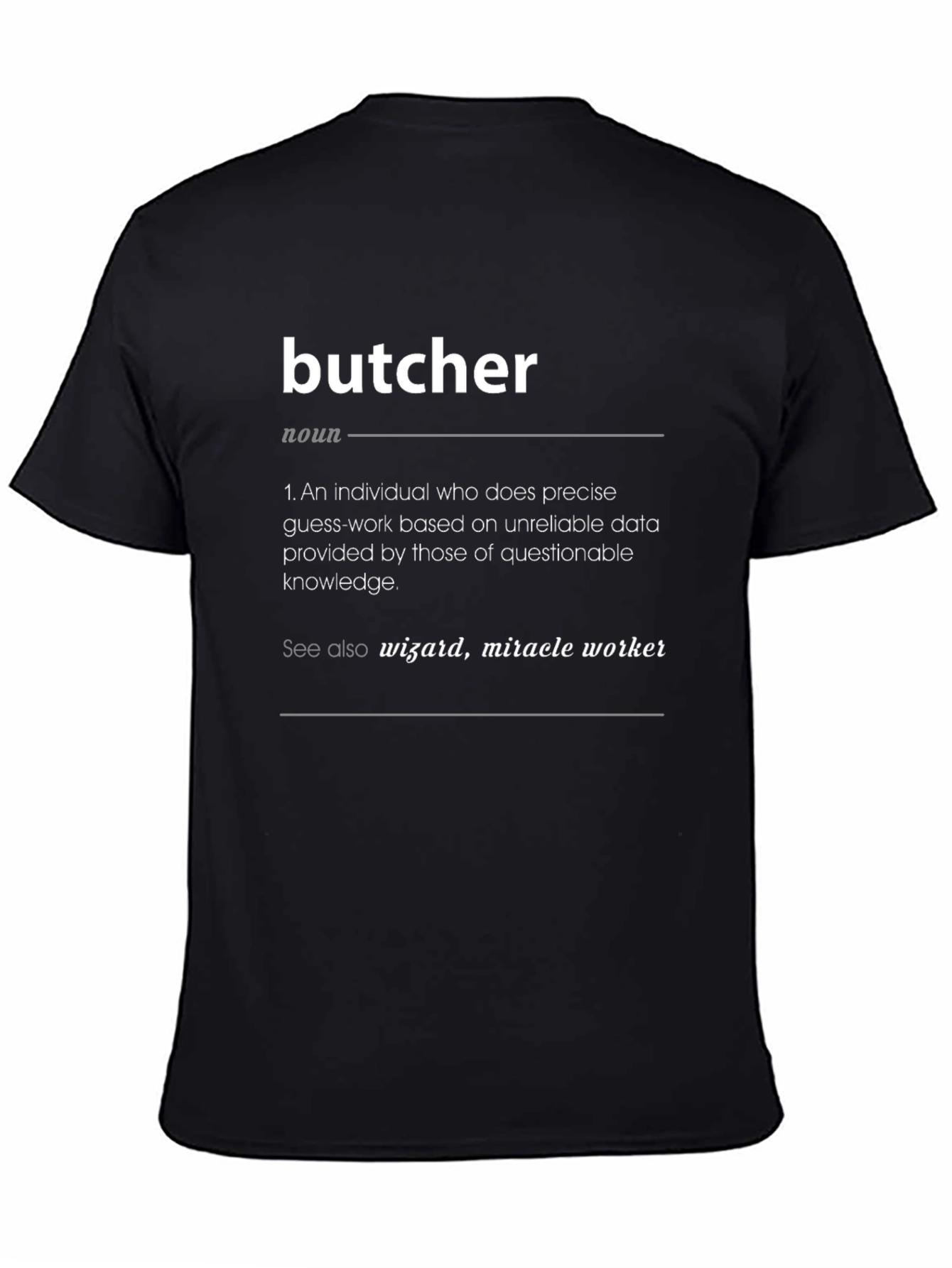Butcher Definition T-Shirt - Funny Job Profession Tee