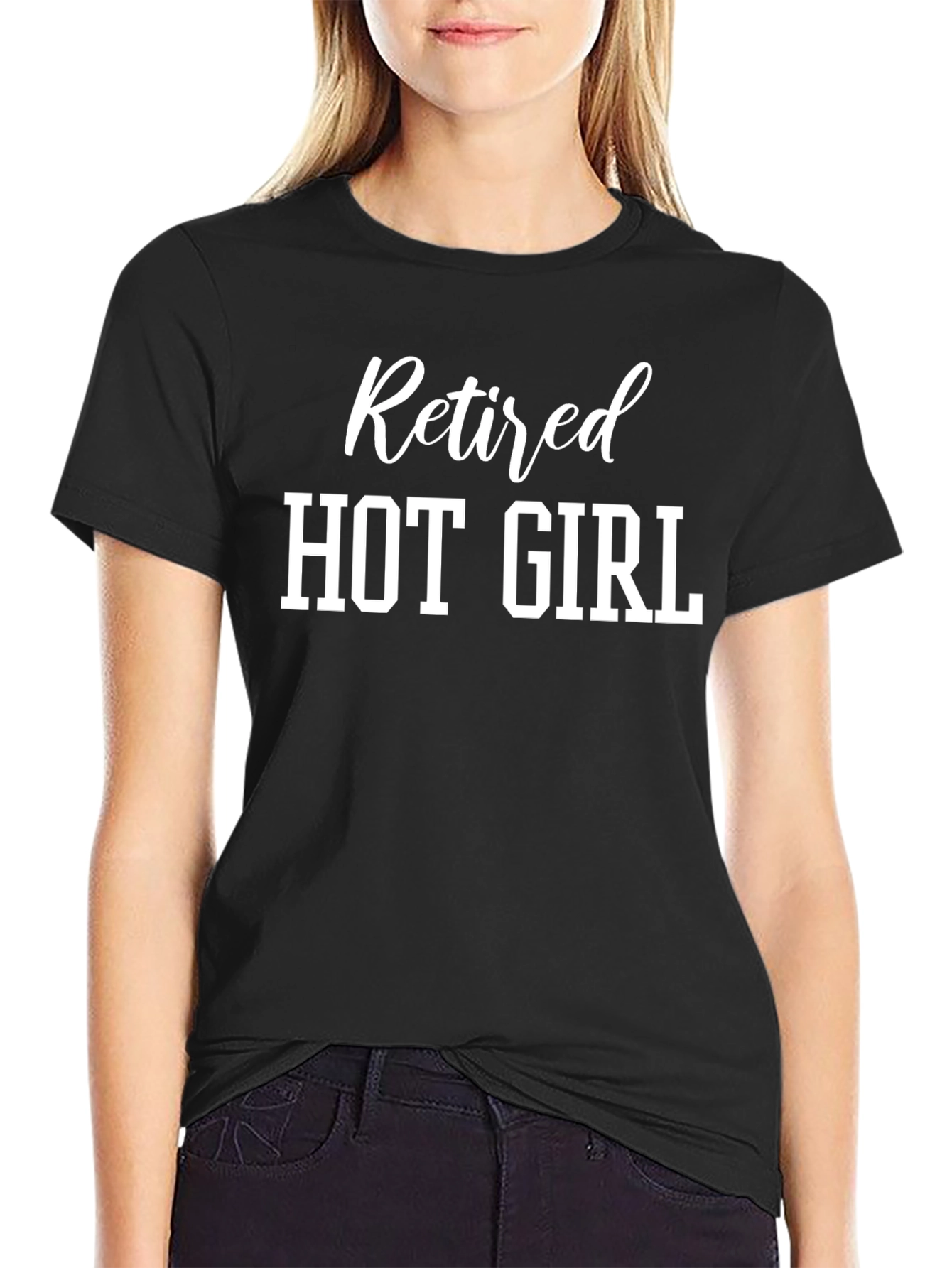 Retired Hot Girl Novelty T-Shirt