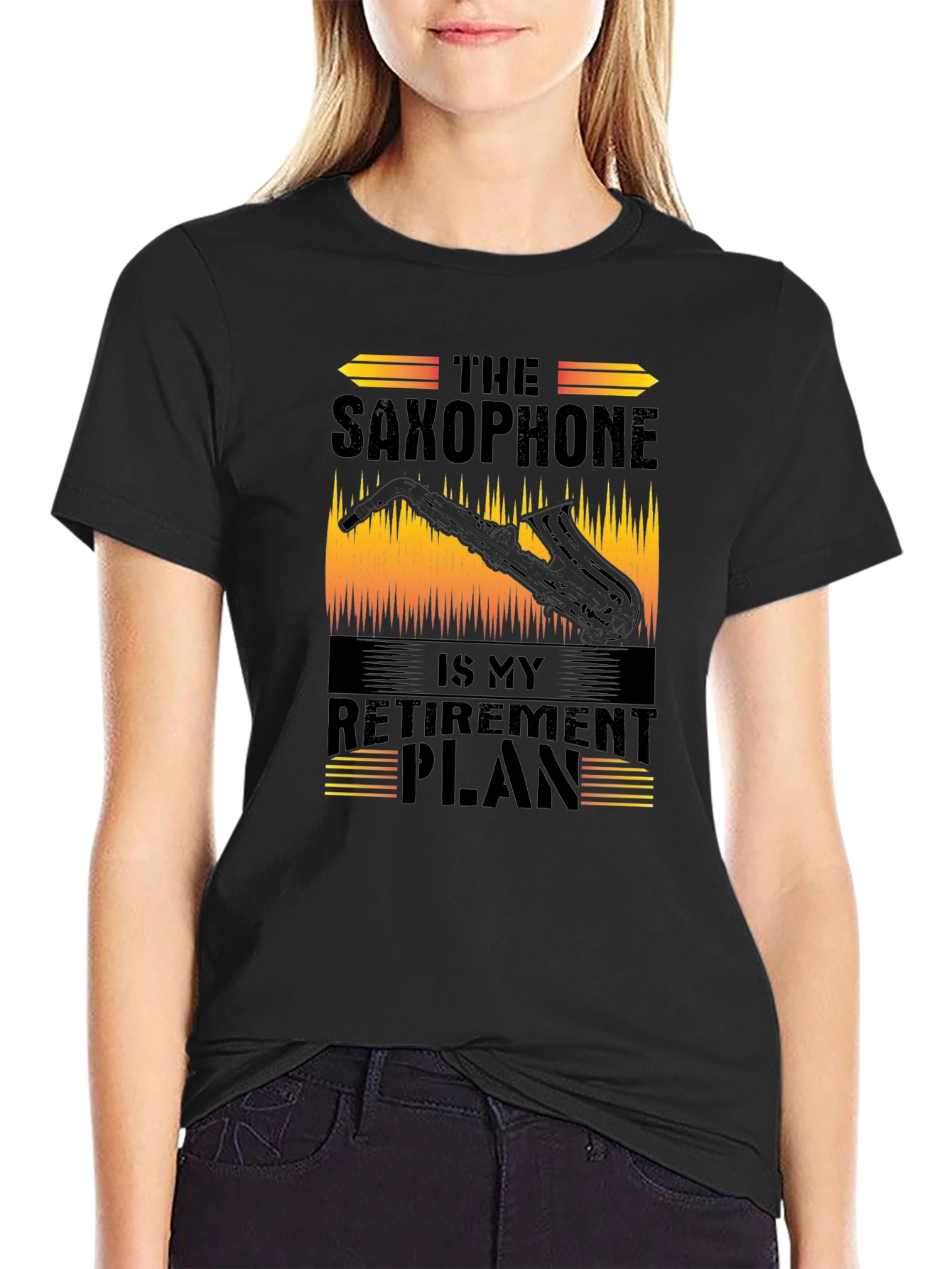 Saxophone Retirement Plan Graphic T-Shirt