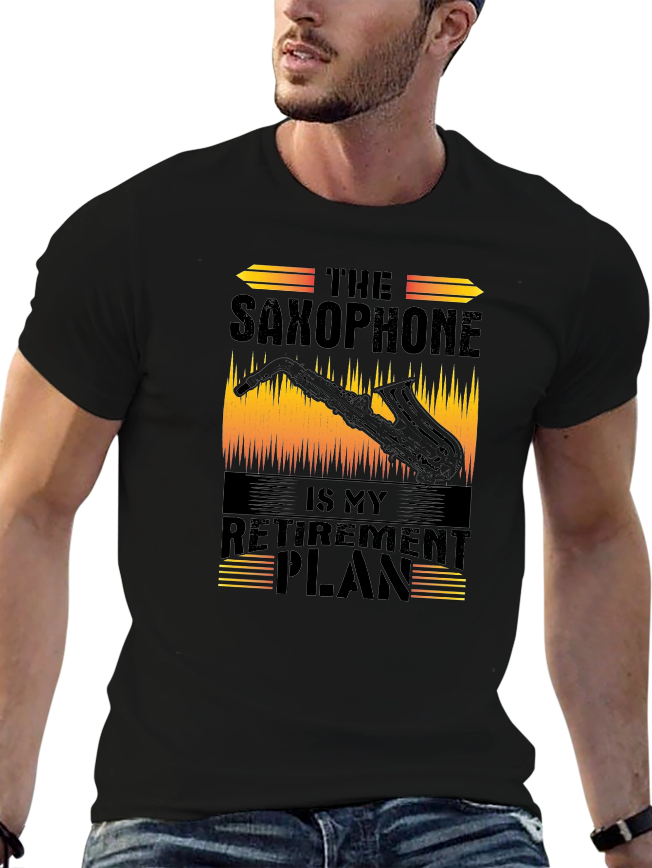 Saxophone Retirement Plan Graphic T-Shirt