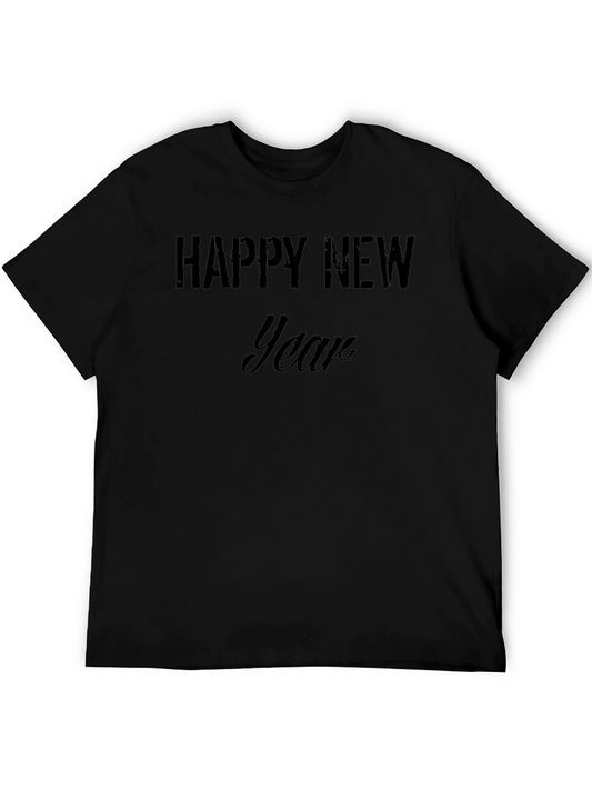 Happy New Year Graphic Tee - Stylish Celebration Shirt