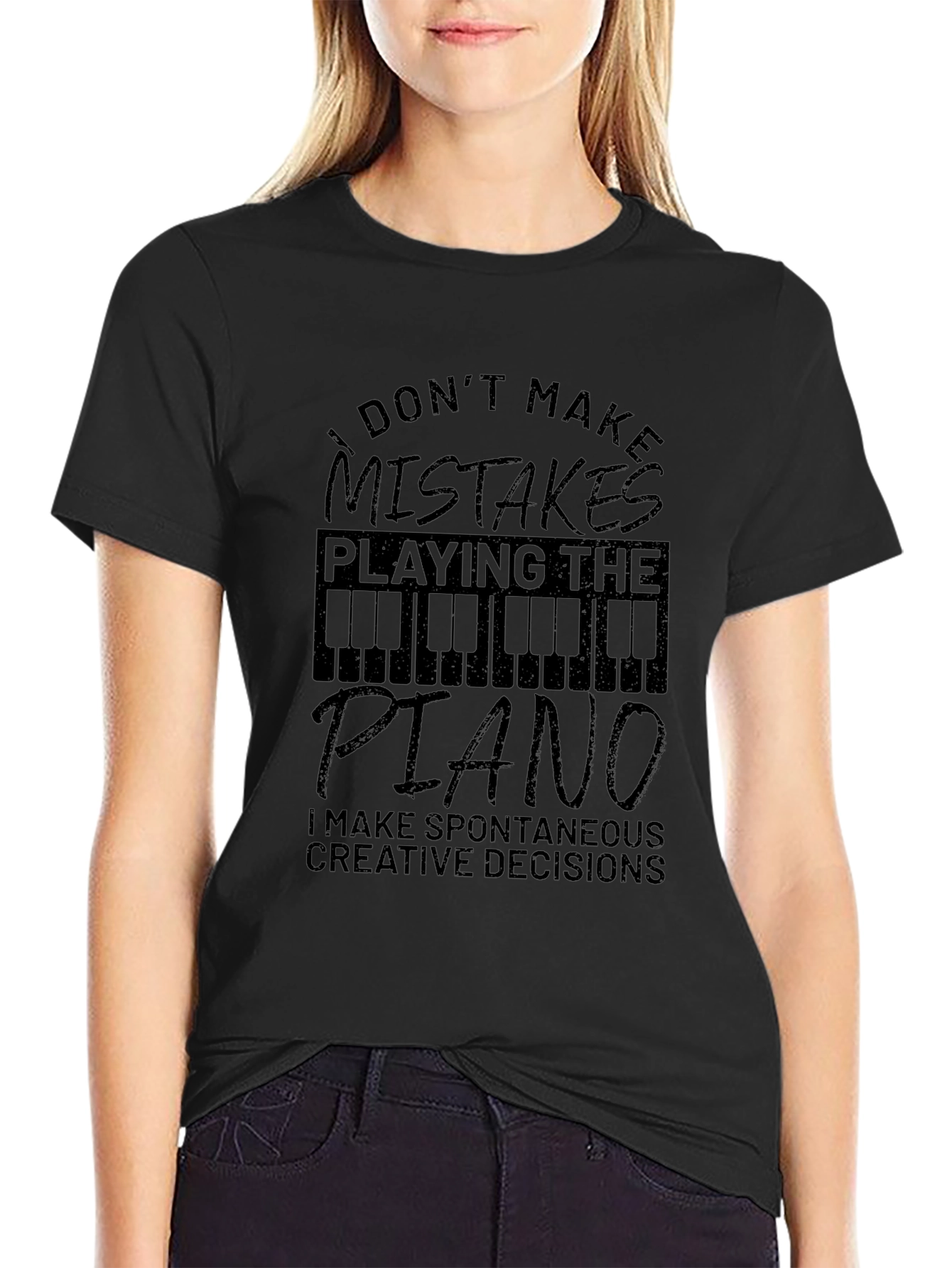 Piano Player T-Shirt - I Dont Make Mistakes