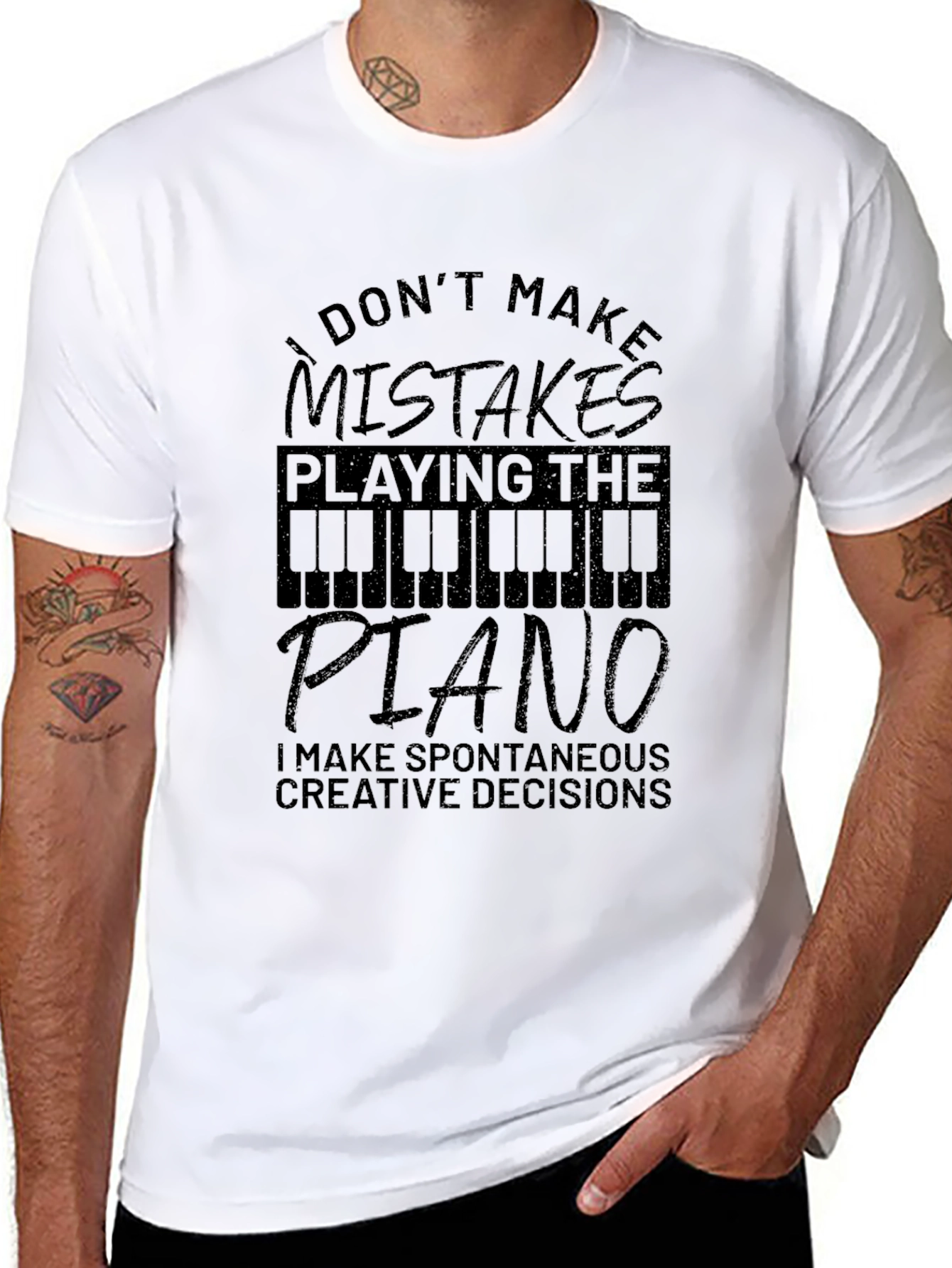Piano Player T-Shirt - I Dont Make Mistakes