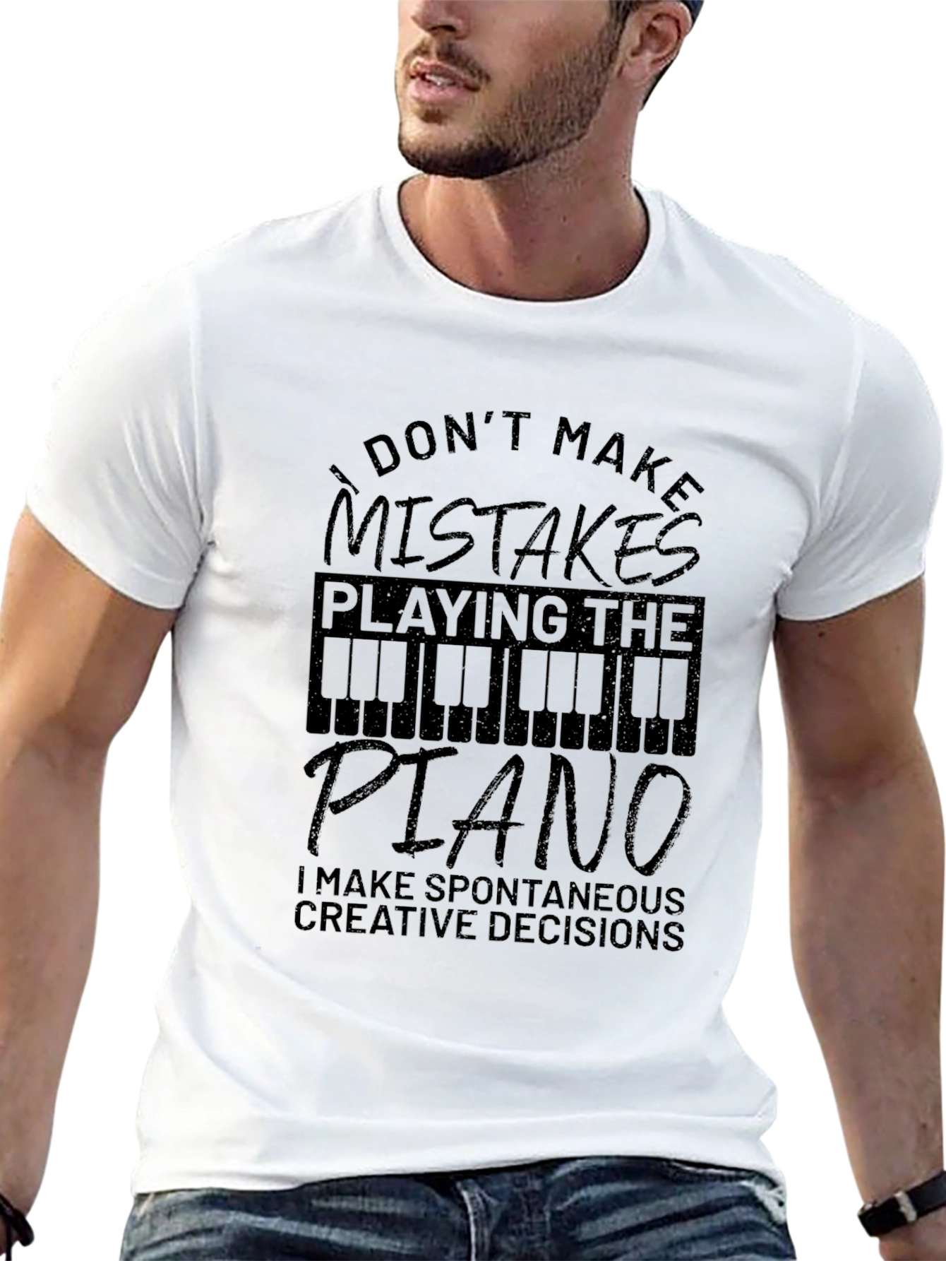 Piano Player T-Shirt - I Dont Make Mistakes