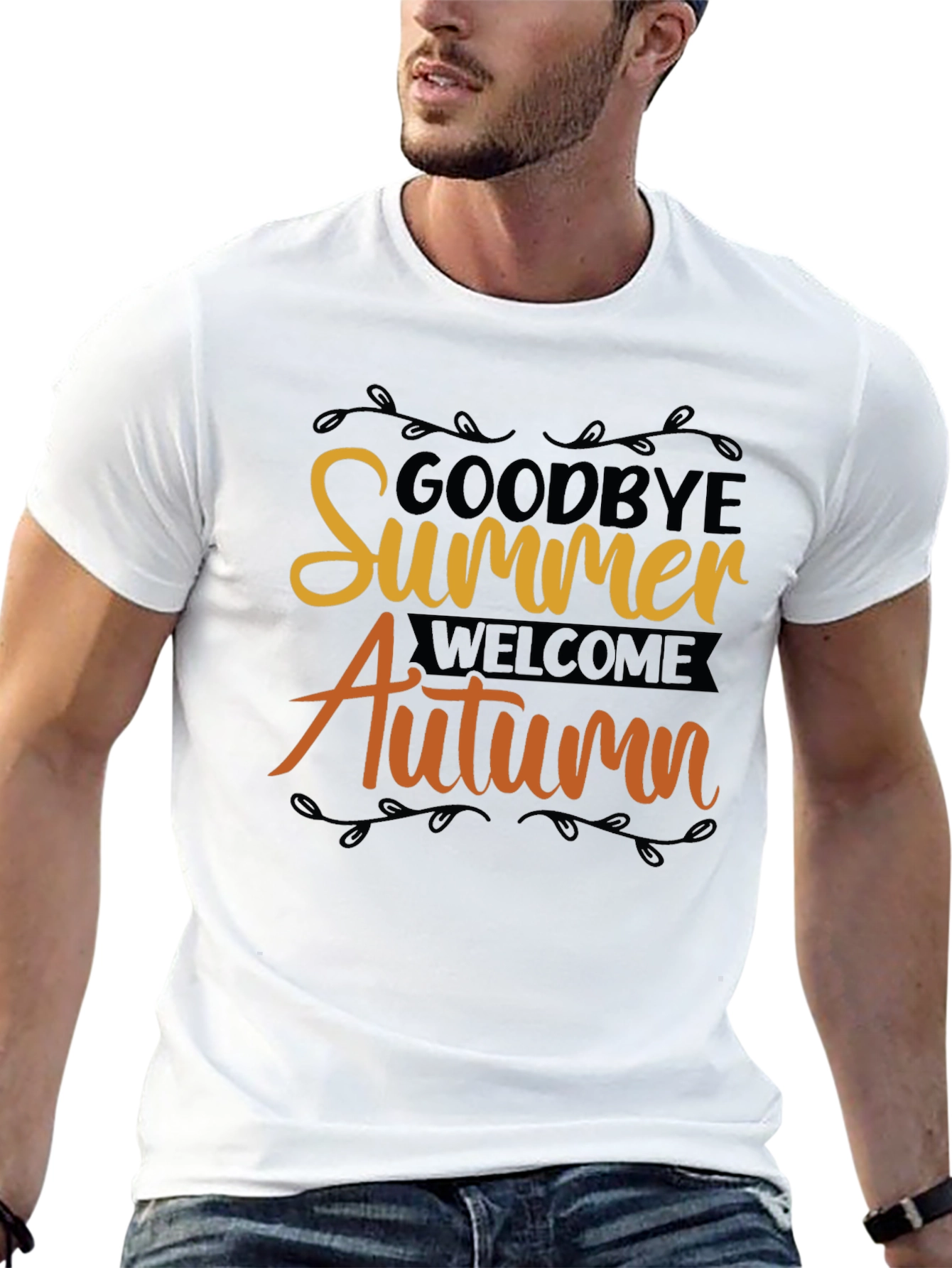 Goodbye Summer Welcome Autumn Graphic Tee