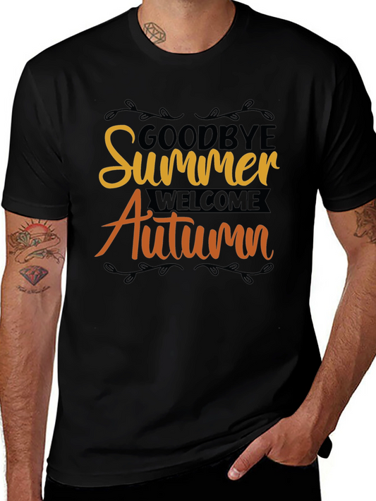 Goodbye Summer Welcome Autumn Graphic Tee