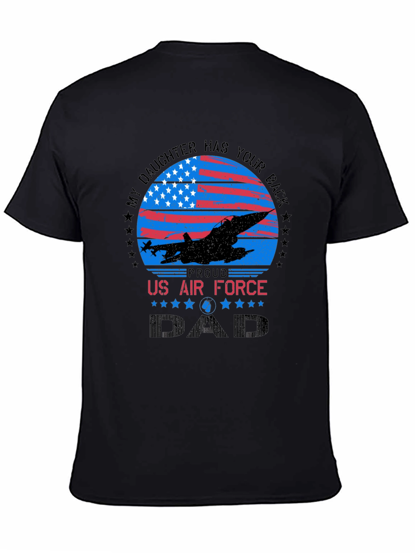 Proud US Air Force Dad Graphic T-Shirt