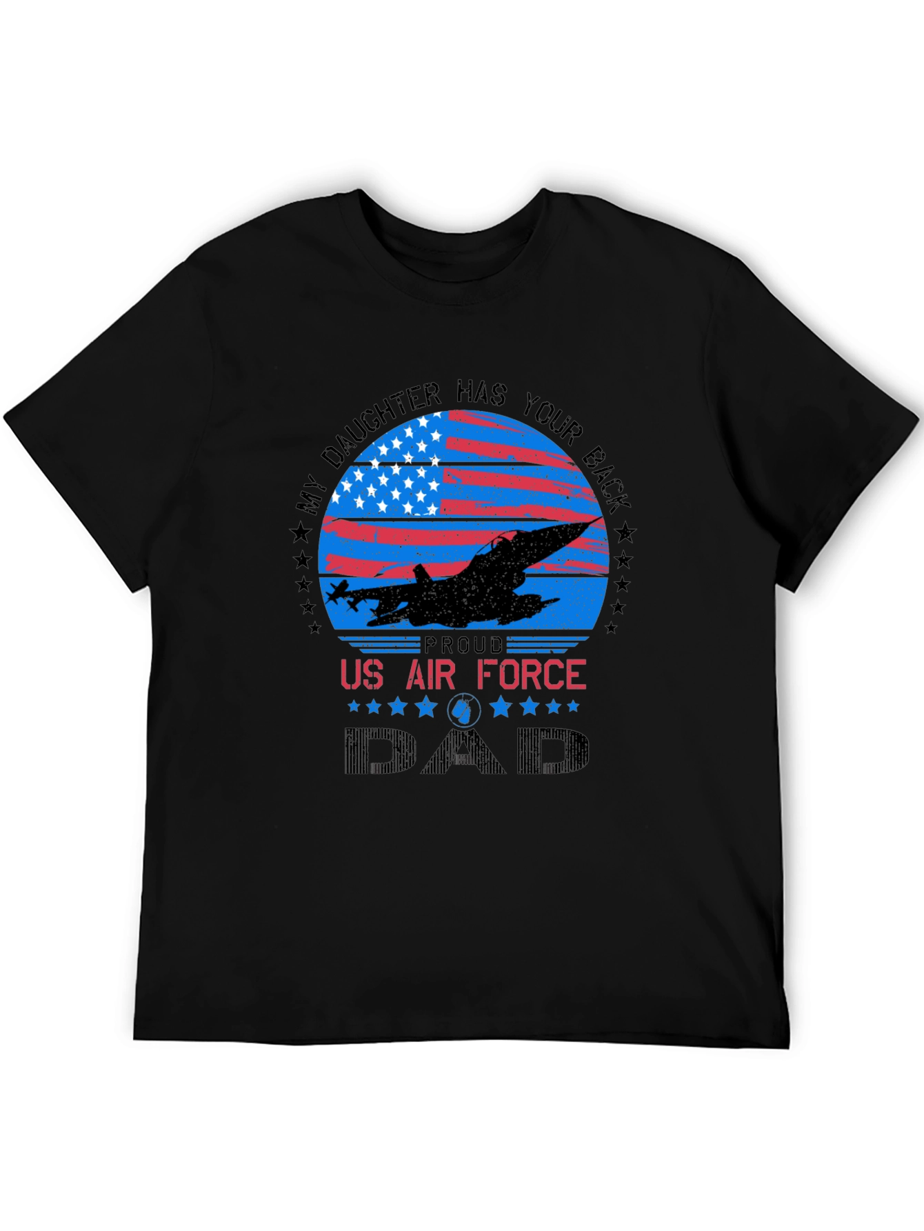 Proud US Air Force Dad Graphic T-Shirt