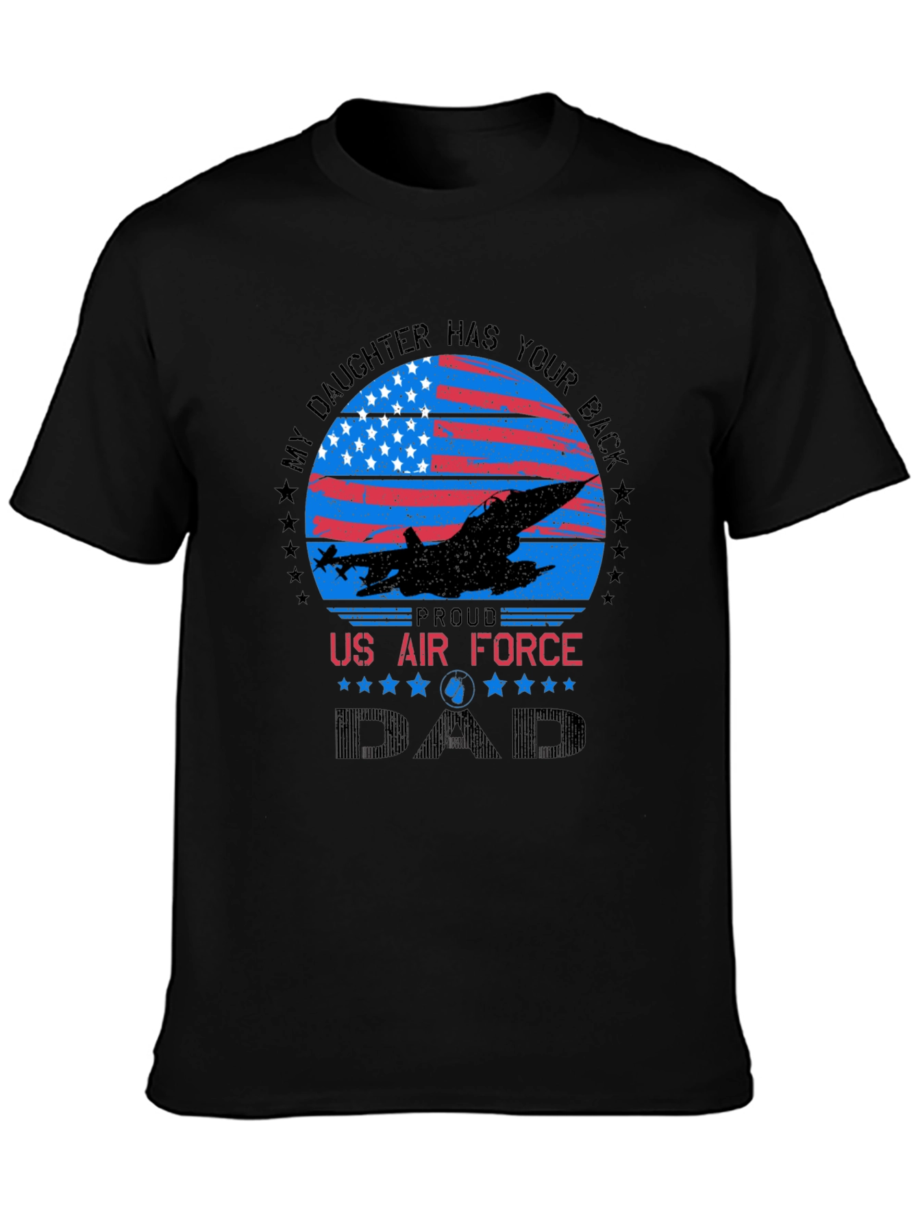 Proud US Air Force Dad Graphic T-Shirt
